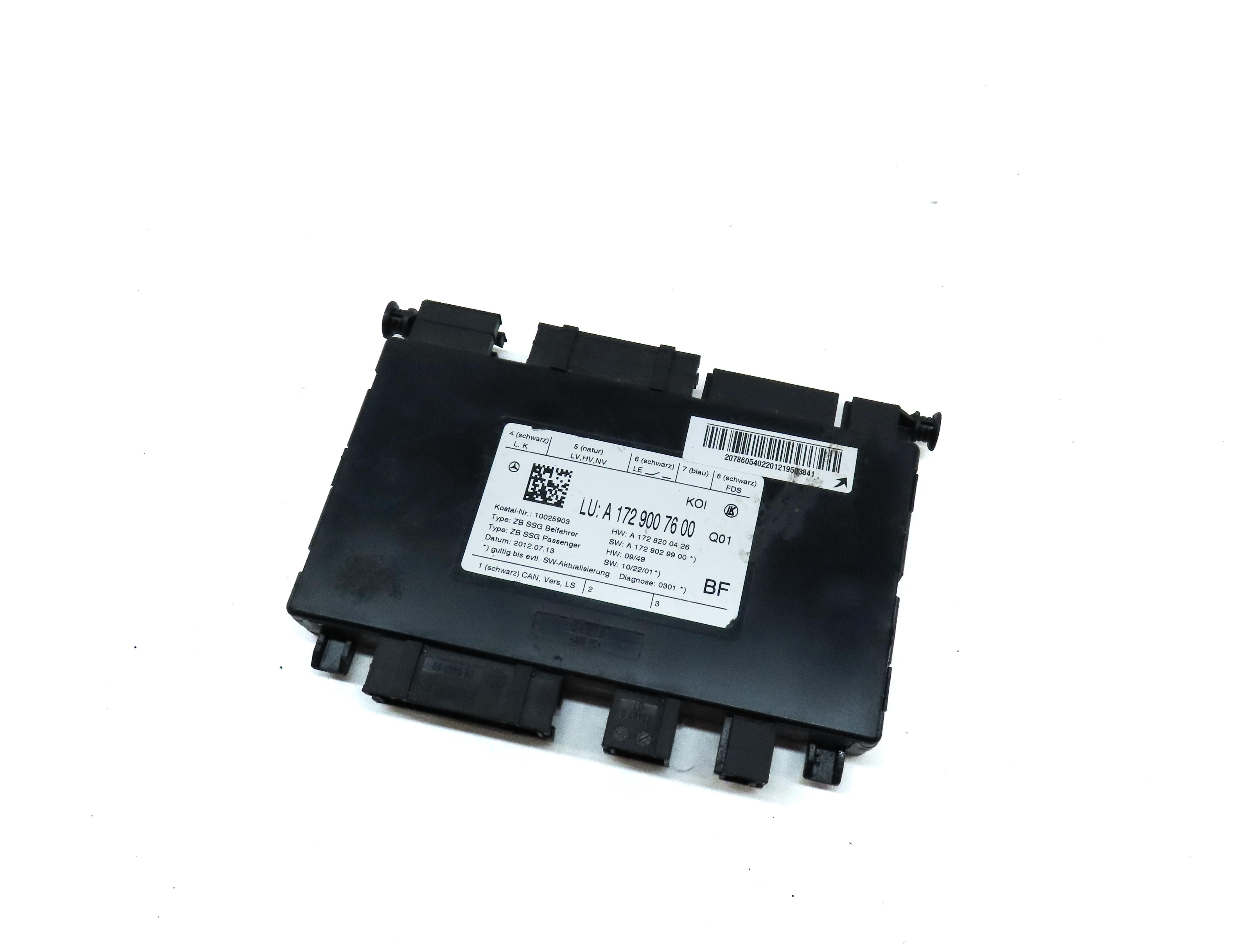 2013 MERCEDES E-CLASS COUPE (W207) FRONT RIGHT PASSENGER SEAT CONTROL MODULE — exact item pictured