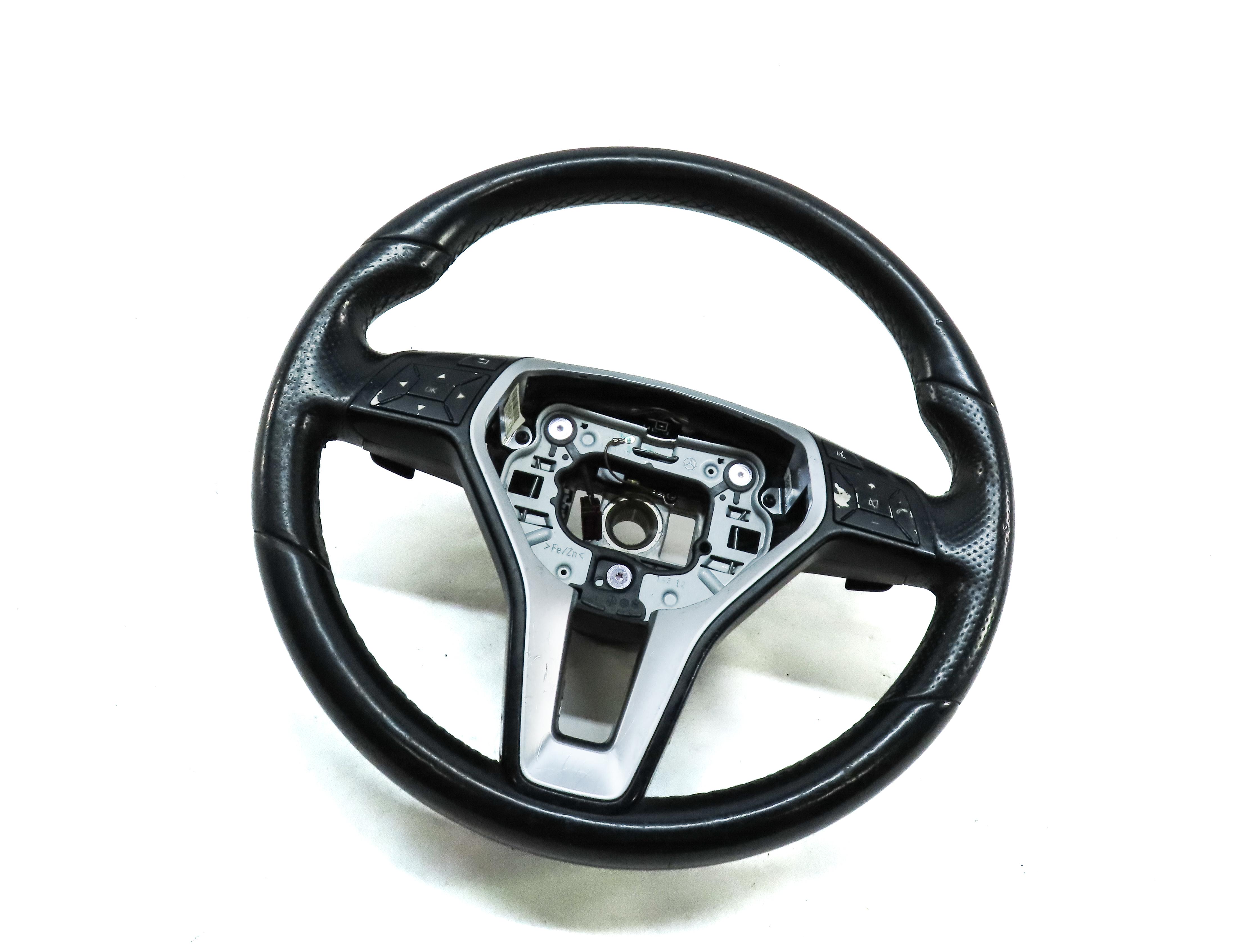 12-13 MERCEDES E CLS W207 W212 3 SPOKE HEATED SPORT STEERING WHEEL (LANE ASSIST) — exact item pictured