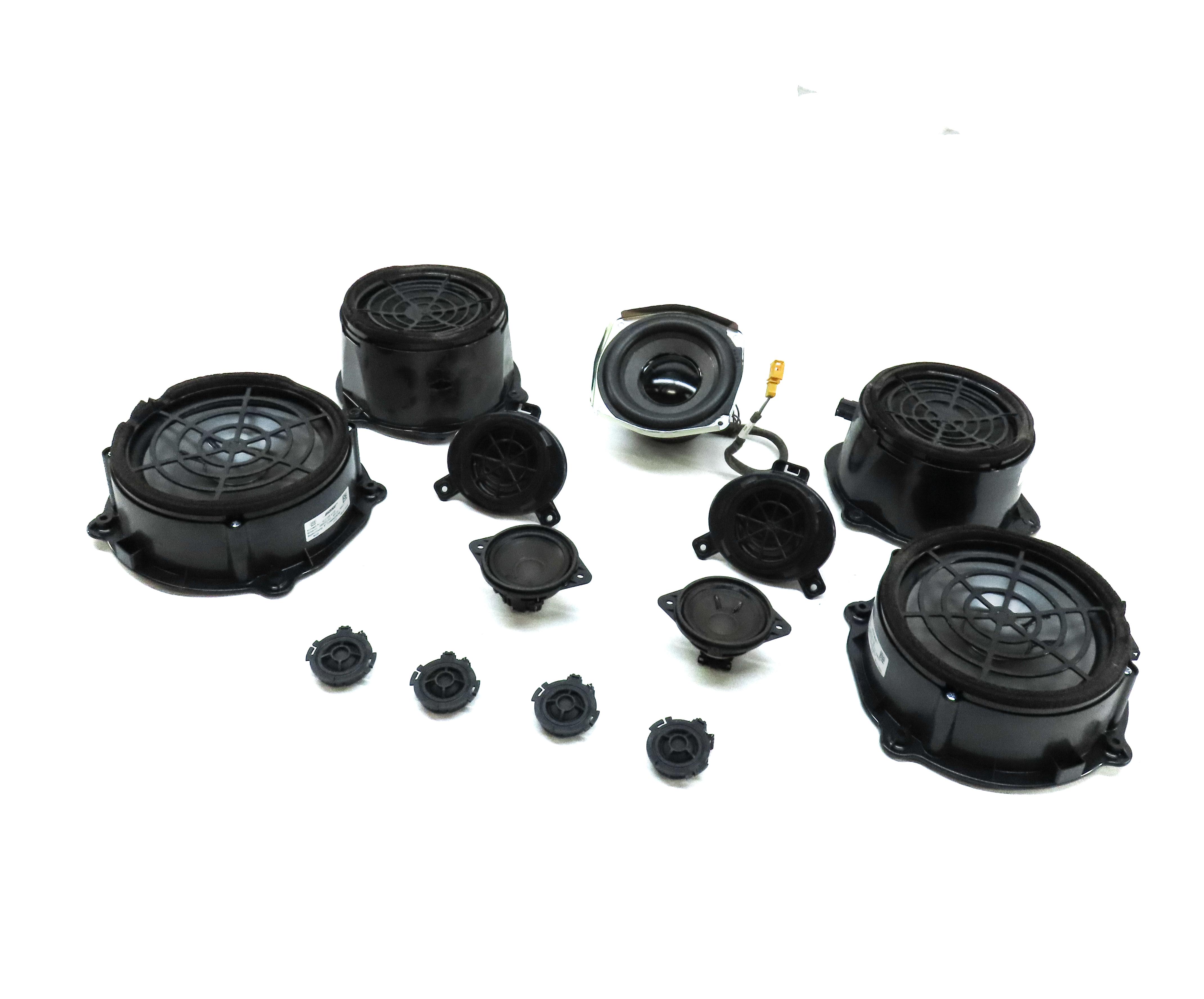 2010 AUDI Q7 (4L) RADIO STEREO BOSE AUDIO SUB SUBWOOFER TWEETER SPEAKER SET-13 — exact item pictured
