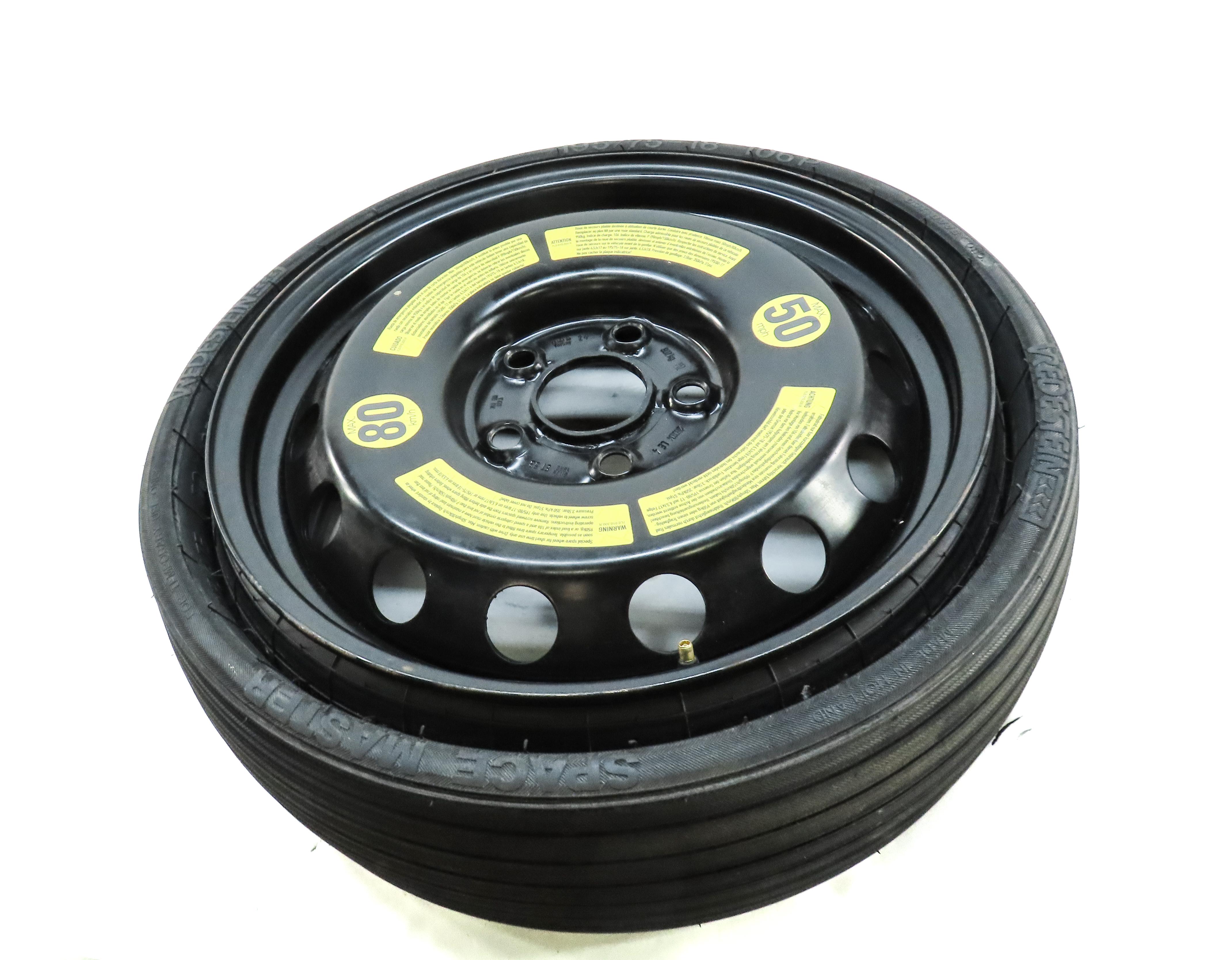 2004-2017 VW TOUAREG AUDI Q7 (4L) 18x6-1/2 COLLAPSIBLE SPARE TIRE WHEEL RIM — exact item pictured
