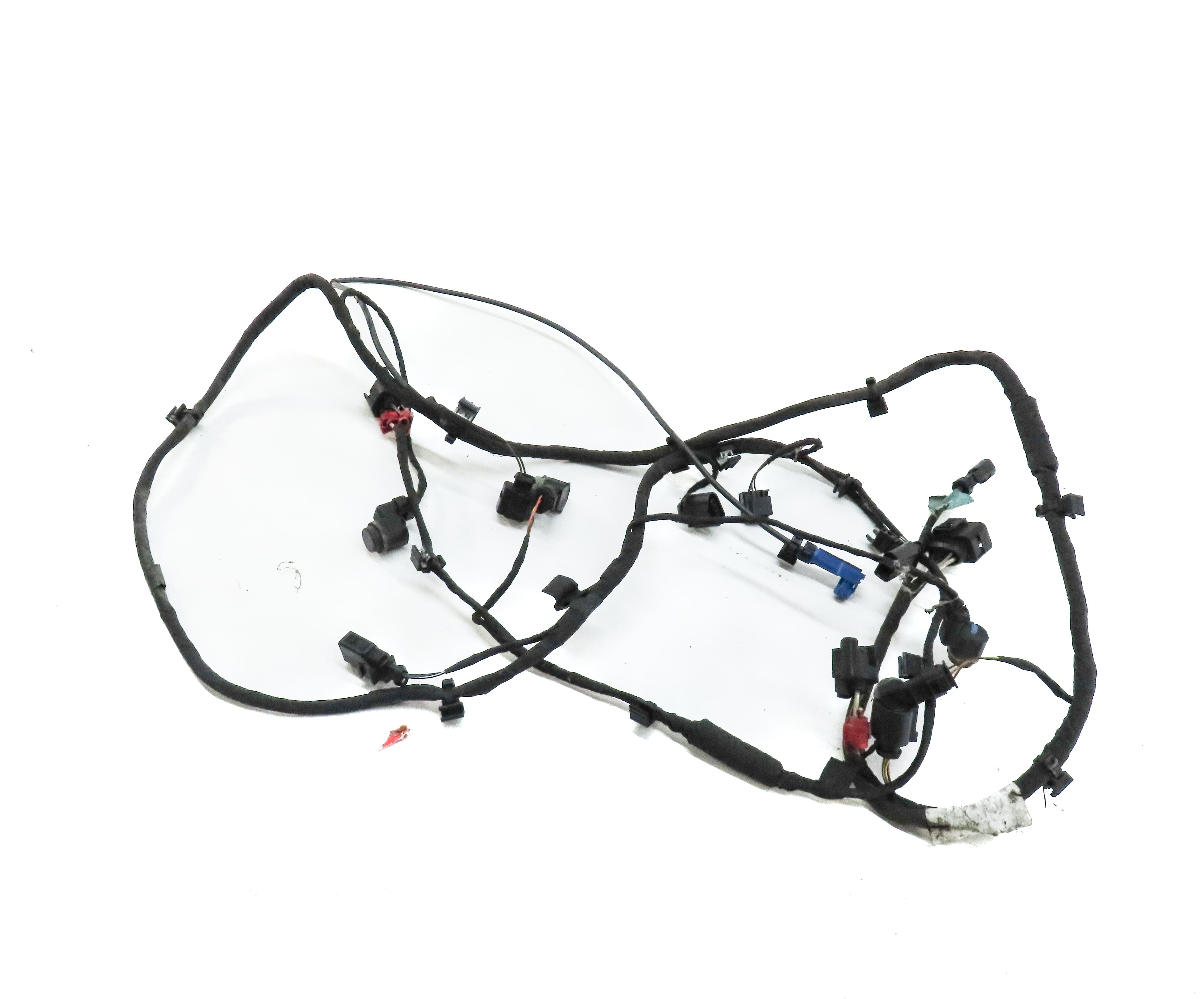 2010 AUDI Q7 (4L) FRONT PDC PARK ASSIST SENSOR SET w/ HARNESS (IBIS WHITE T9) — exact item pictured