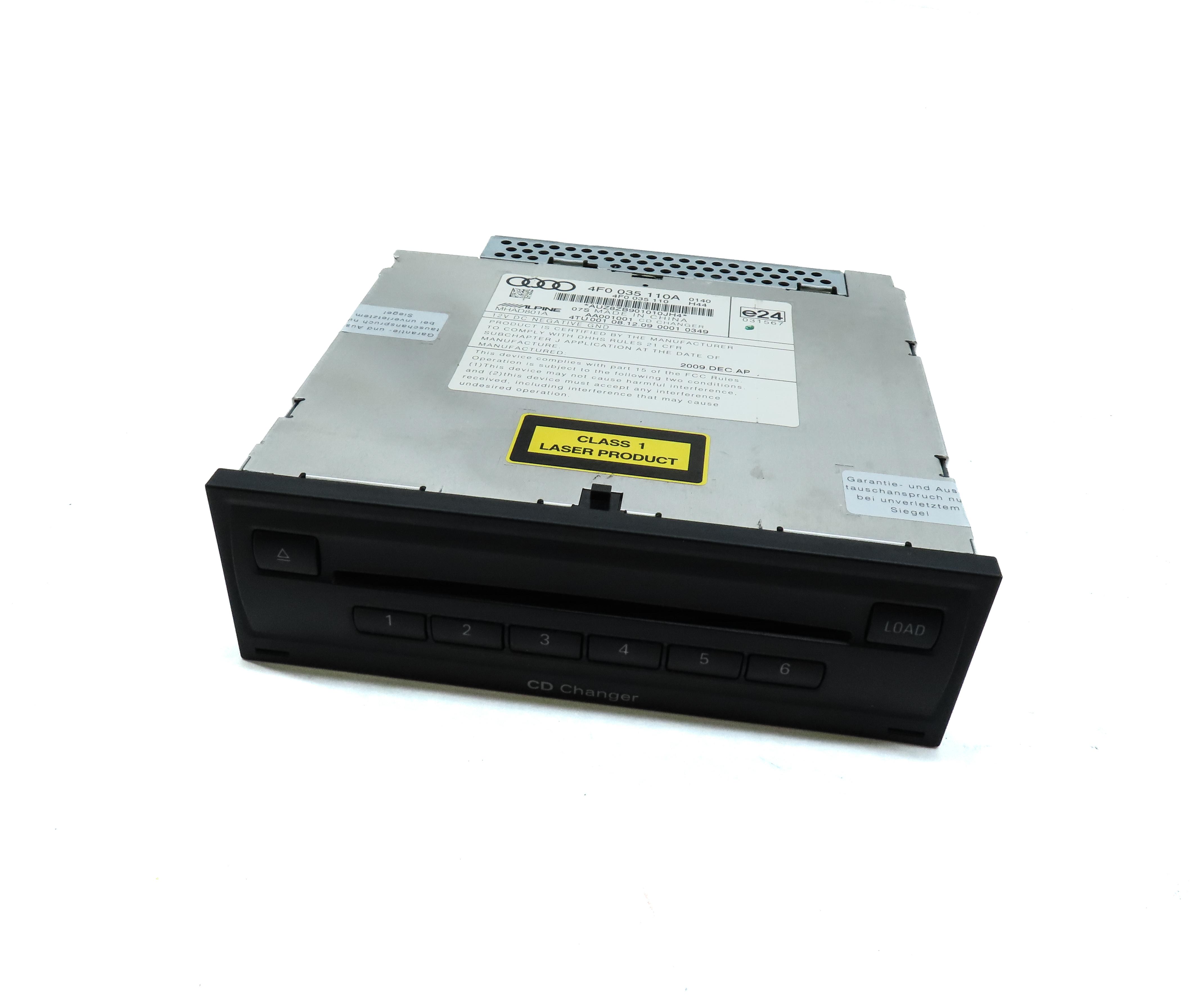 2007-2011 AUDI Q7 (4L) RADIO STEREO 6 DISC CD CHANGER PLAYER READER DRIVE — exact item pictured