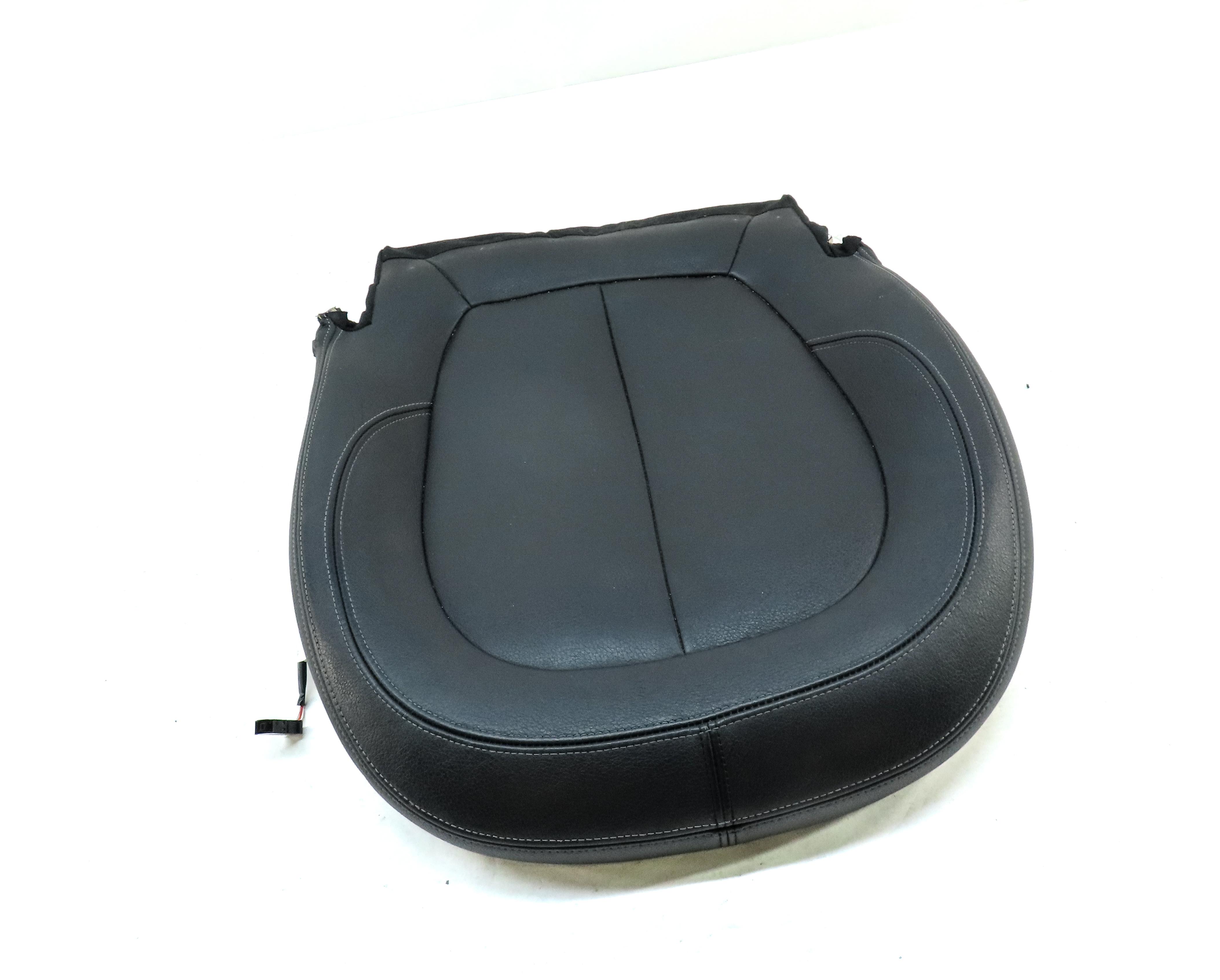 2016 BMW X1 F48 FRONT RIGHT LOWER STANDARD HEATED SEAT CUSHION BLACK PERFORATED — exact item pictured