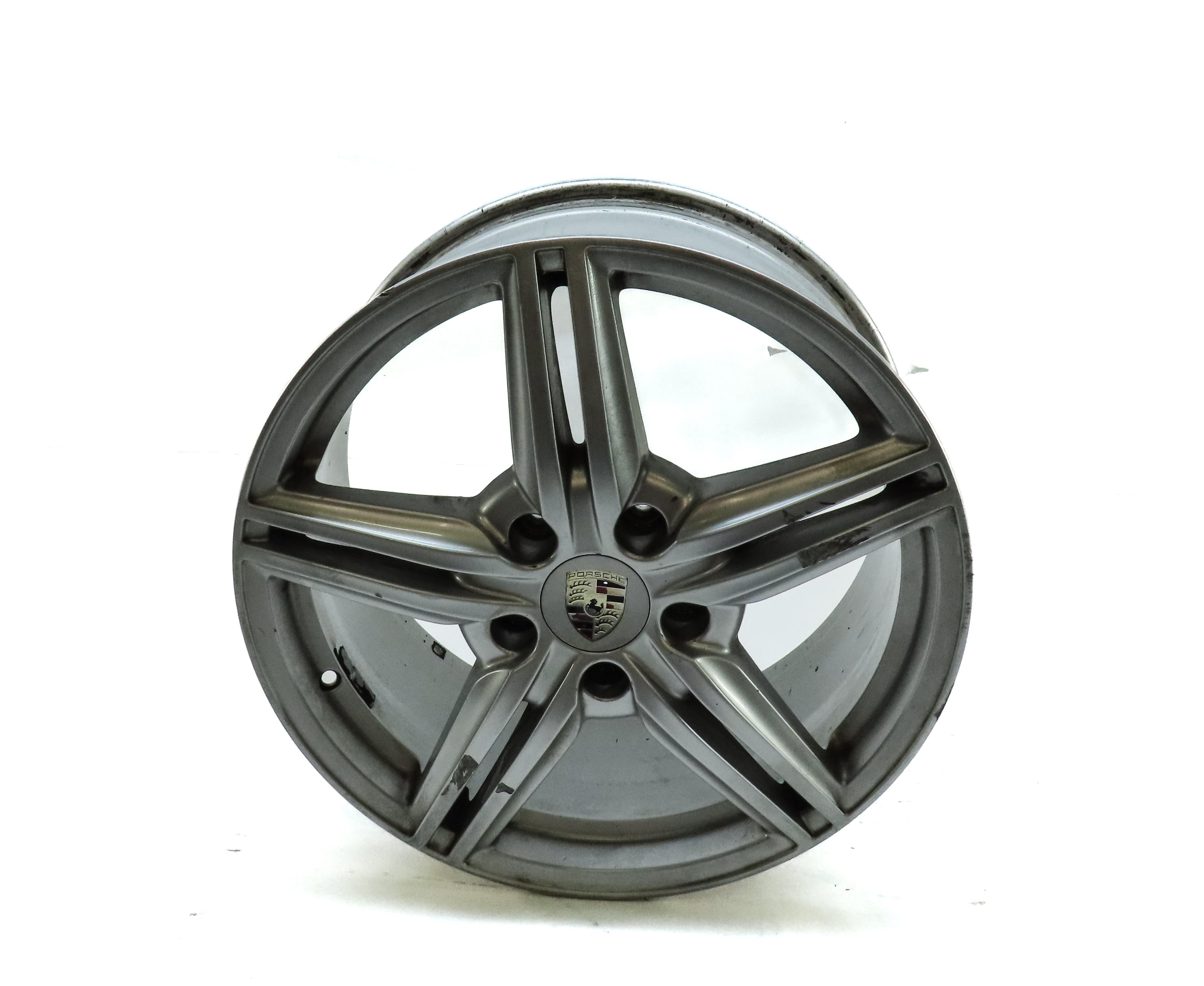 2011-2018 PORSCHE CAYENNE (958) 19x8.5 - ALUMINUM ALLOY 5 DOUBLE SPOKE WHEEL RIM — exact item pictured
