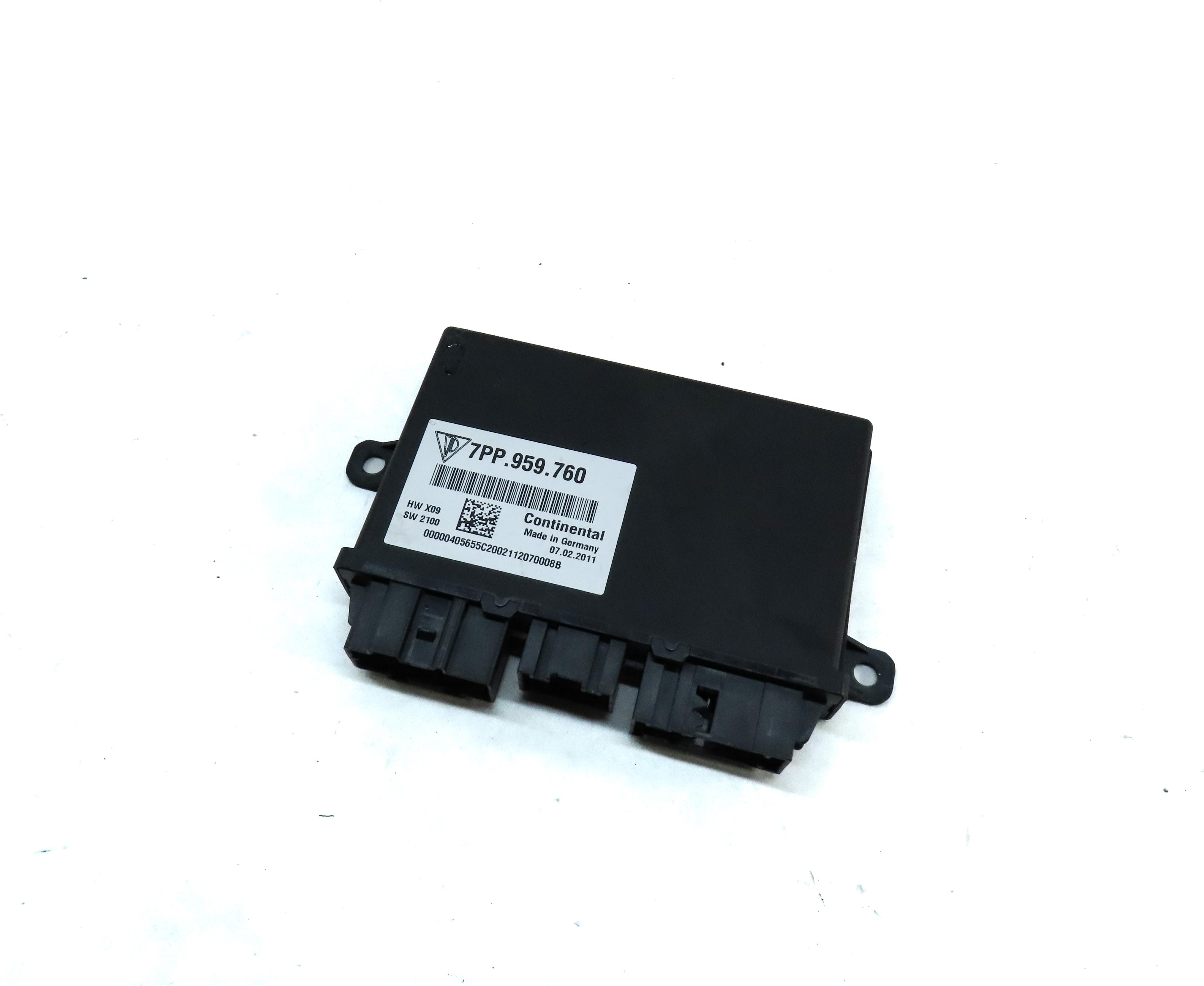 2011 PORSCHE CAYENNE (958) FRONT LEFT OR RIGHT SEAT CONTROL MODULE 7PP959760 — exact item pictured
