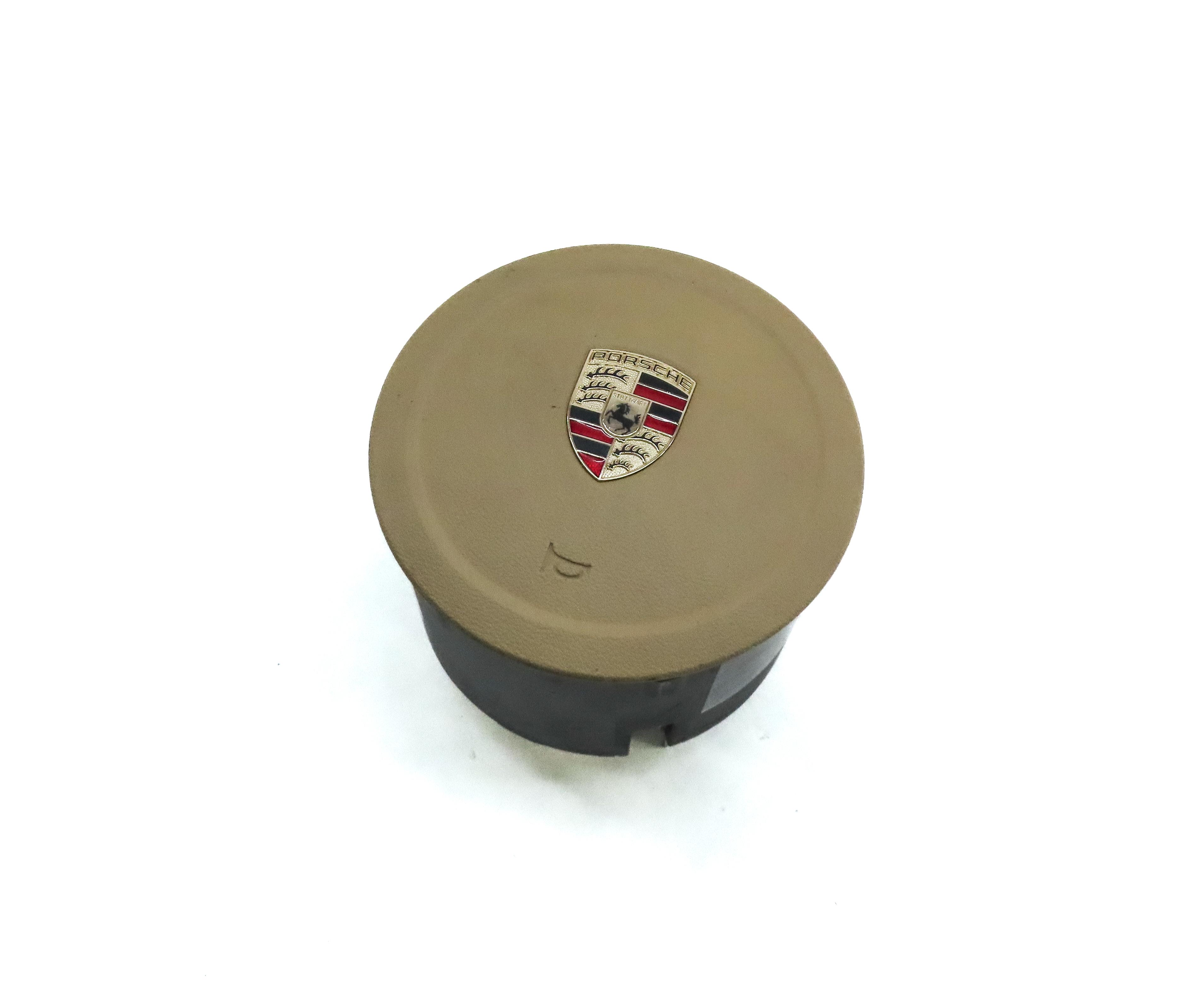 2011-2014 PORSCHE CAYENNE (958) STEERING WHEEL AIRBAG AIR BAG (BEIGE) — exact item pictured