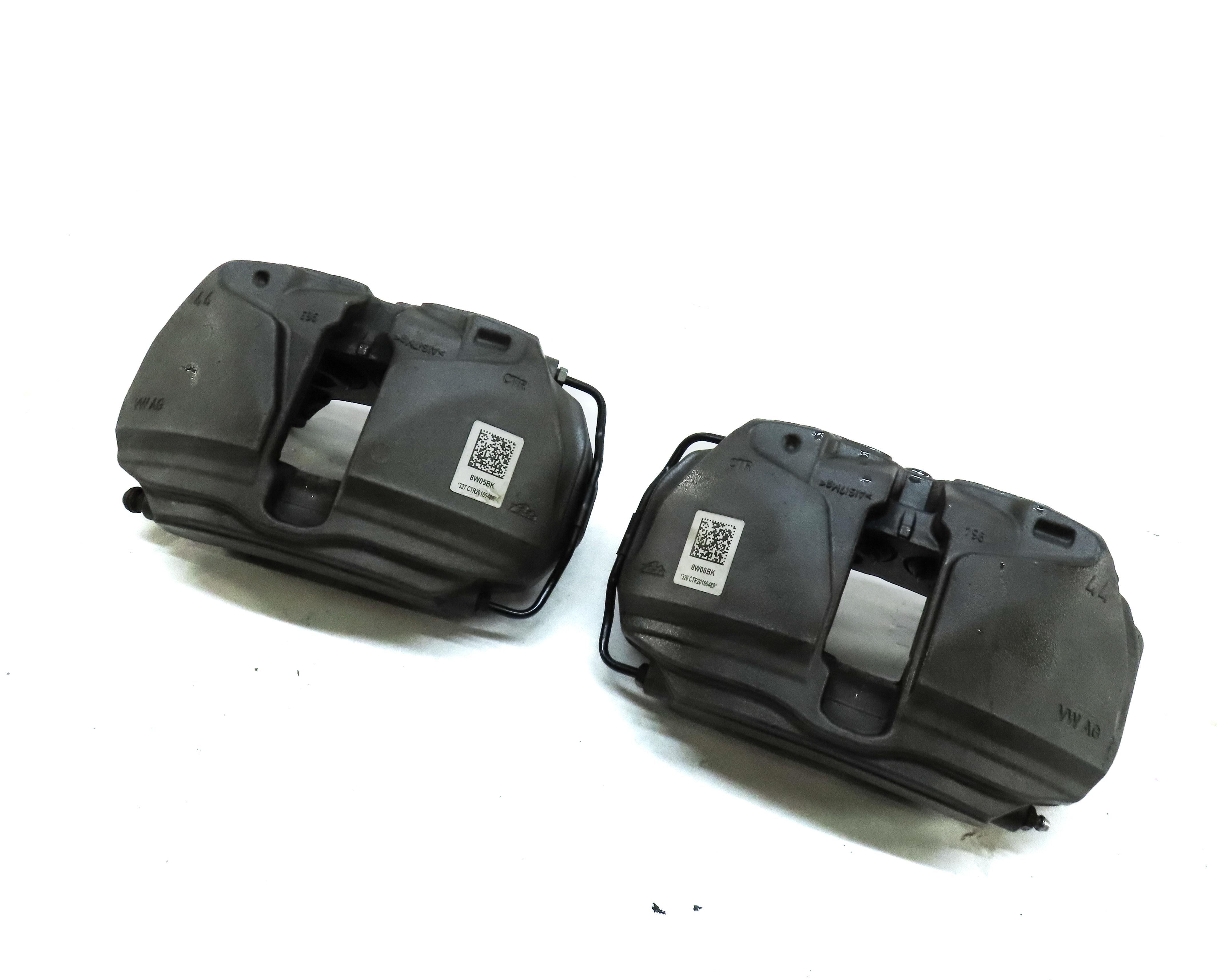 2017-2019 AUDI A4 A5 (B9 8W 8W6 F5) FRONT LEFT & RIGHT BRAKE CALIPER SET-2 — exact item pictured