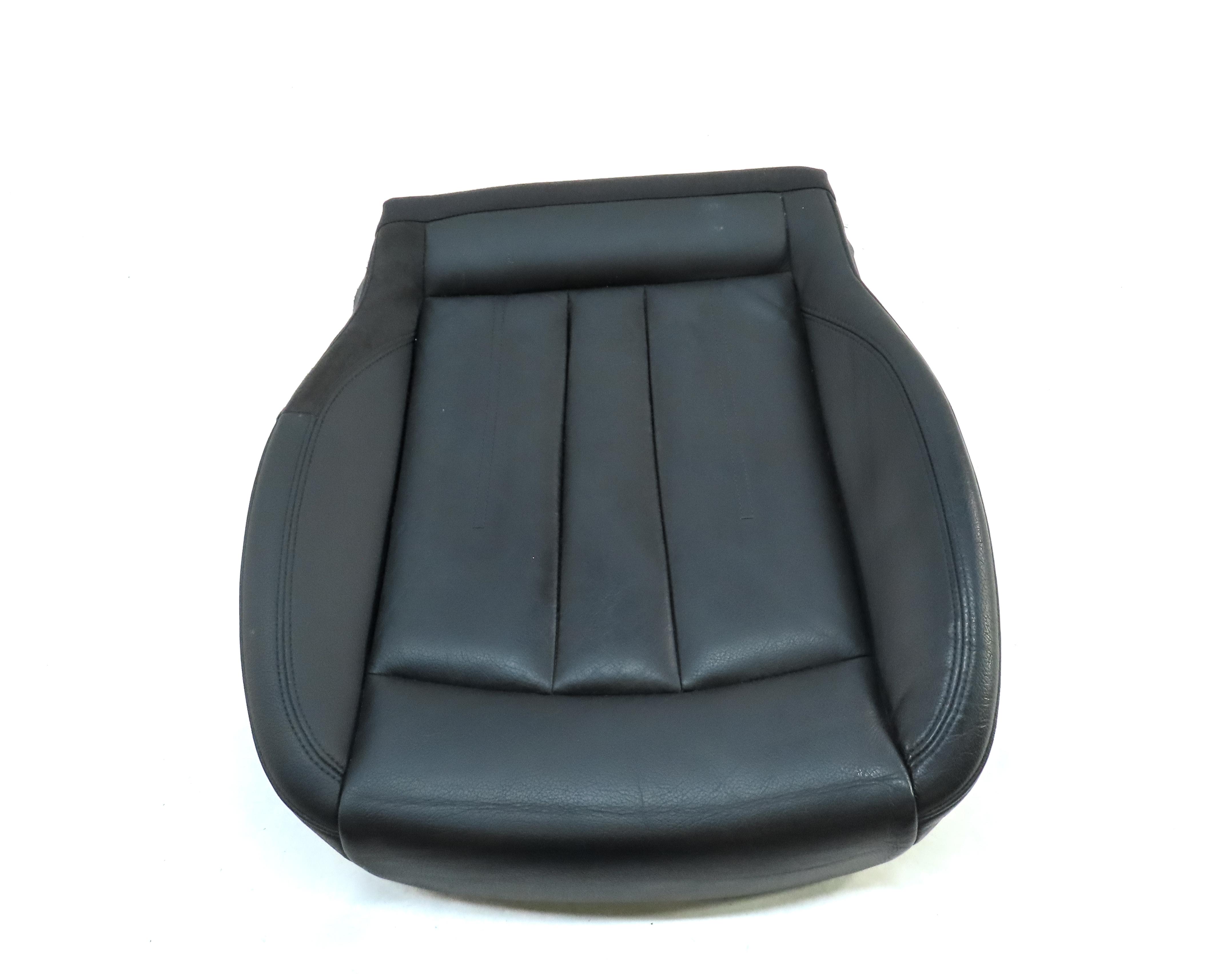 2017 AUDI A4 (B9 8W) FRONT LEFT DRIVER LOWER BOTTOM HEATED SEAT CUSHION (BLACK) — exact item pictured