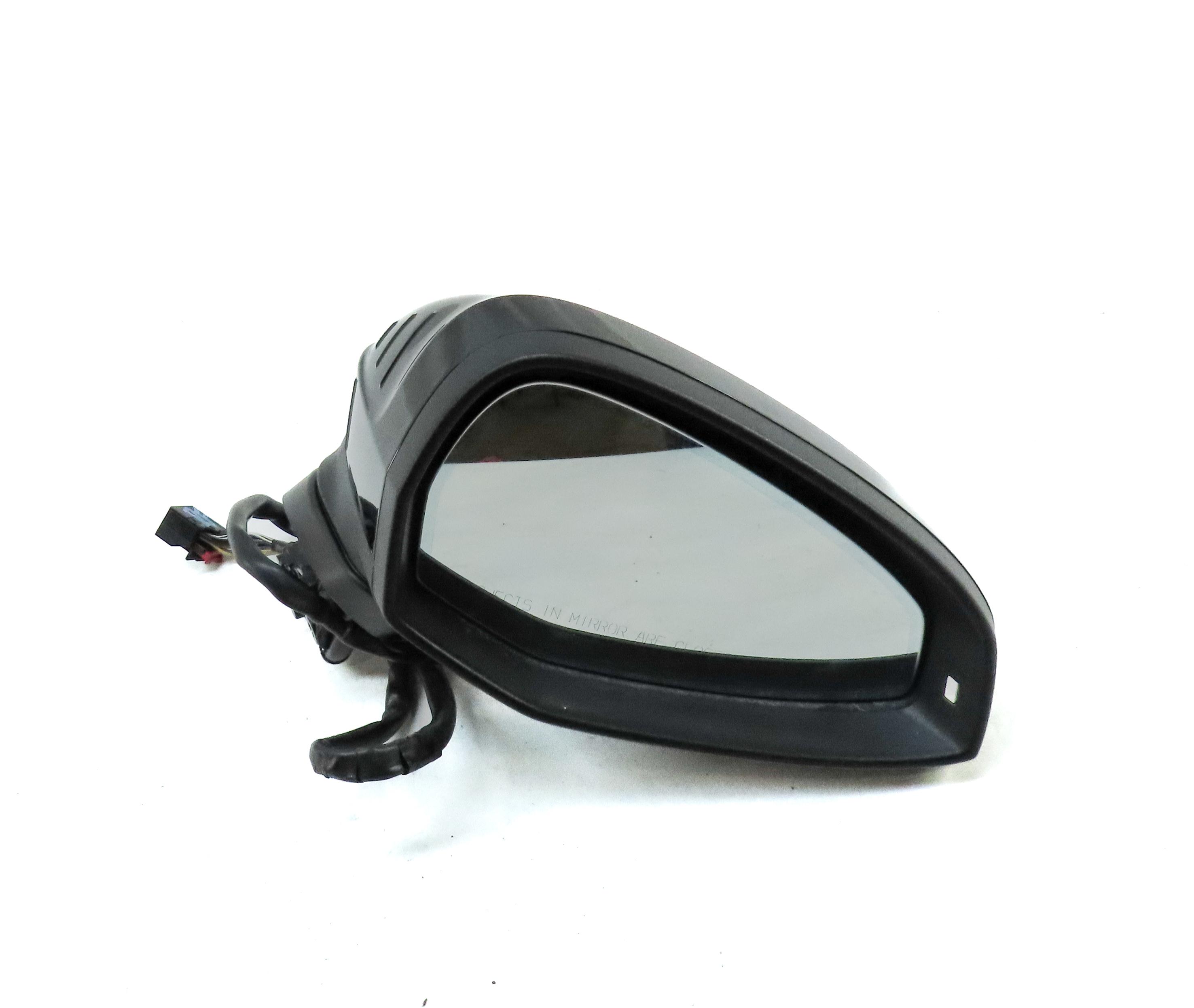 17-19 AUDI A4 (B9 8W) RIGHT PASSENGER HEATED MEMORY AUTODIM DOOR MIRROR (BLACK) — exact item pictured