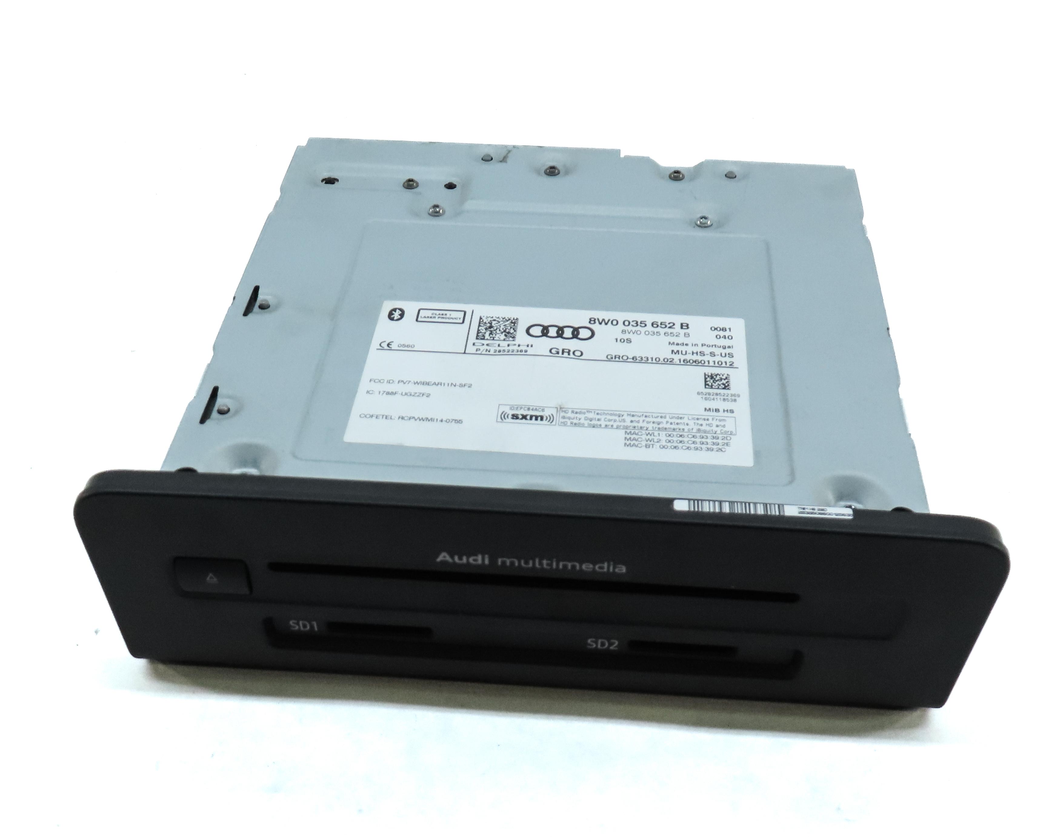 2017 AUDI A4 (B9 8W) RADIO STEREO MMI CD DVD SD SIM MULTIMEDIA PLAYER — exact item pictured