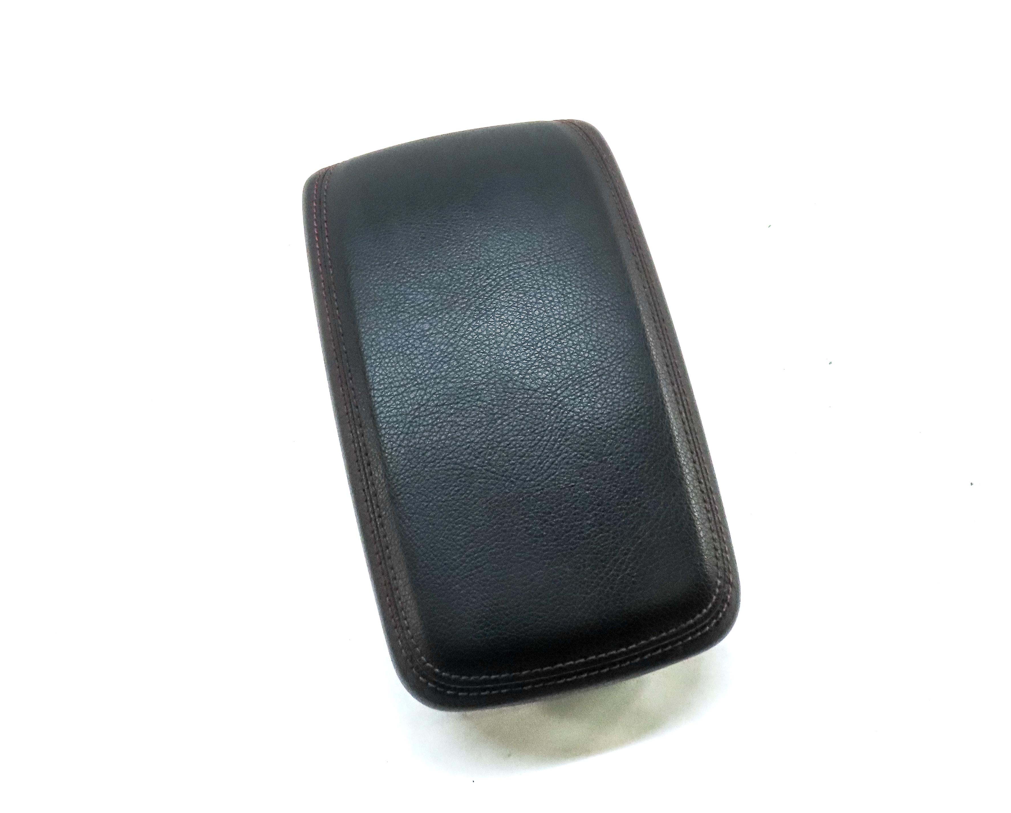 14-15 MERCEDES CLA45 AMG (C117) FRONT CENTER CONSOLE ARMREST LID (BLACK LEATHER) — exact item pictured