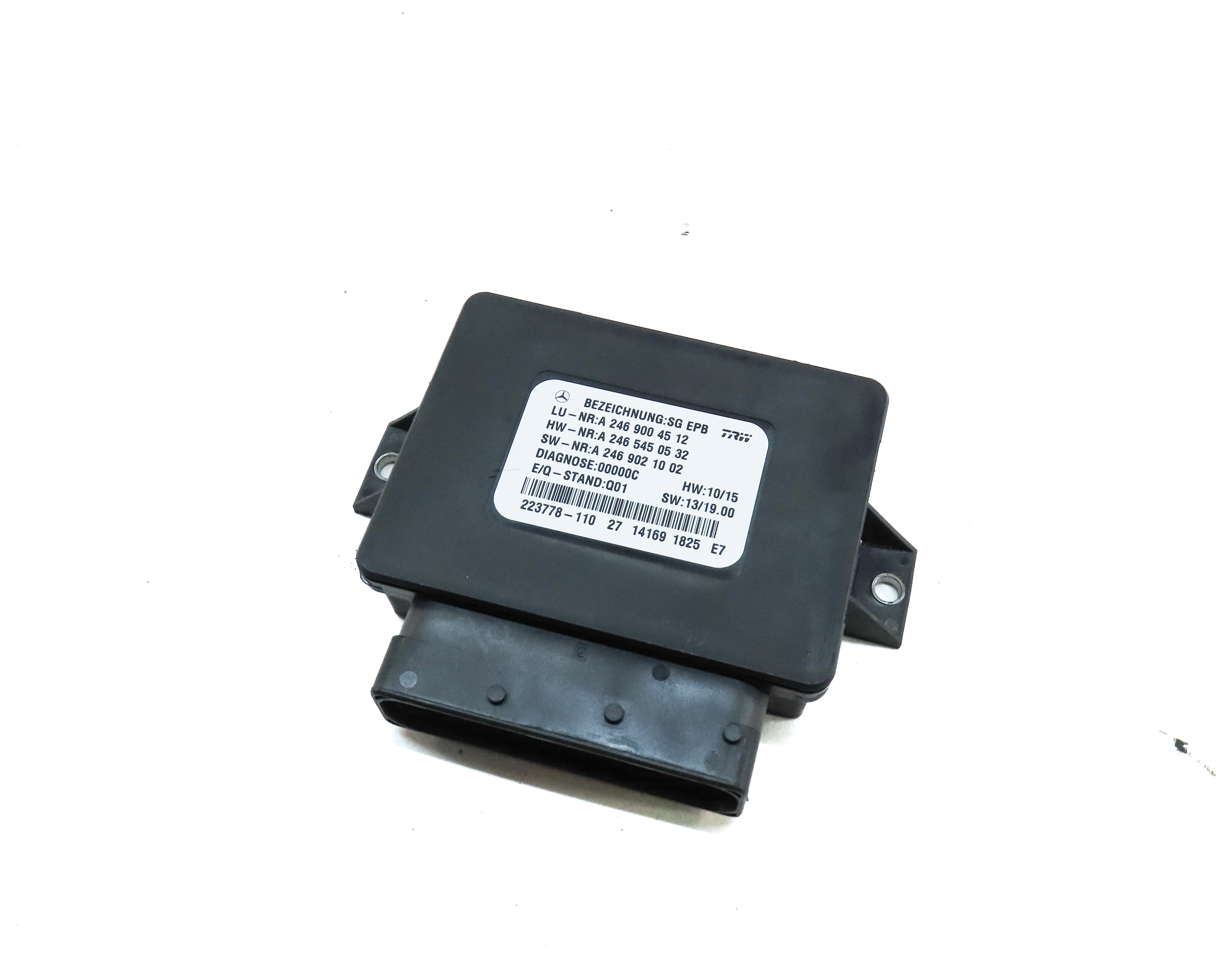 2014 MERCEDES CLA45 AMG (C117) EMERGENCY HILL PARKING E-BRAKE CONTROL MODULE — exact item pictured