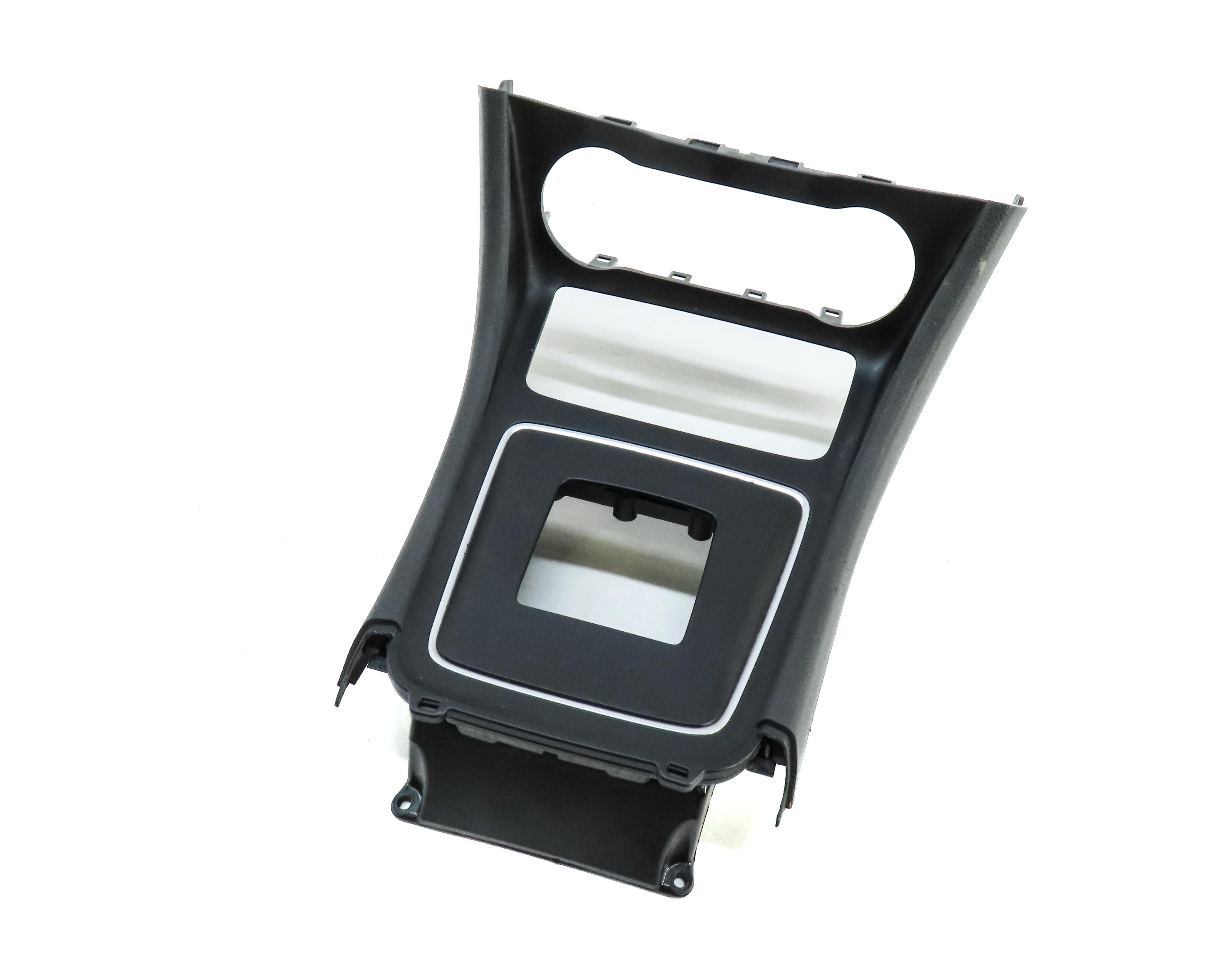 2014 MERCEDES CLA45 AMG (C117) CENTER CONSOLE SHIFTER SURROUND TRIM PANEL BLACK — exact item pictured