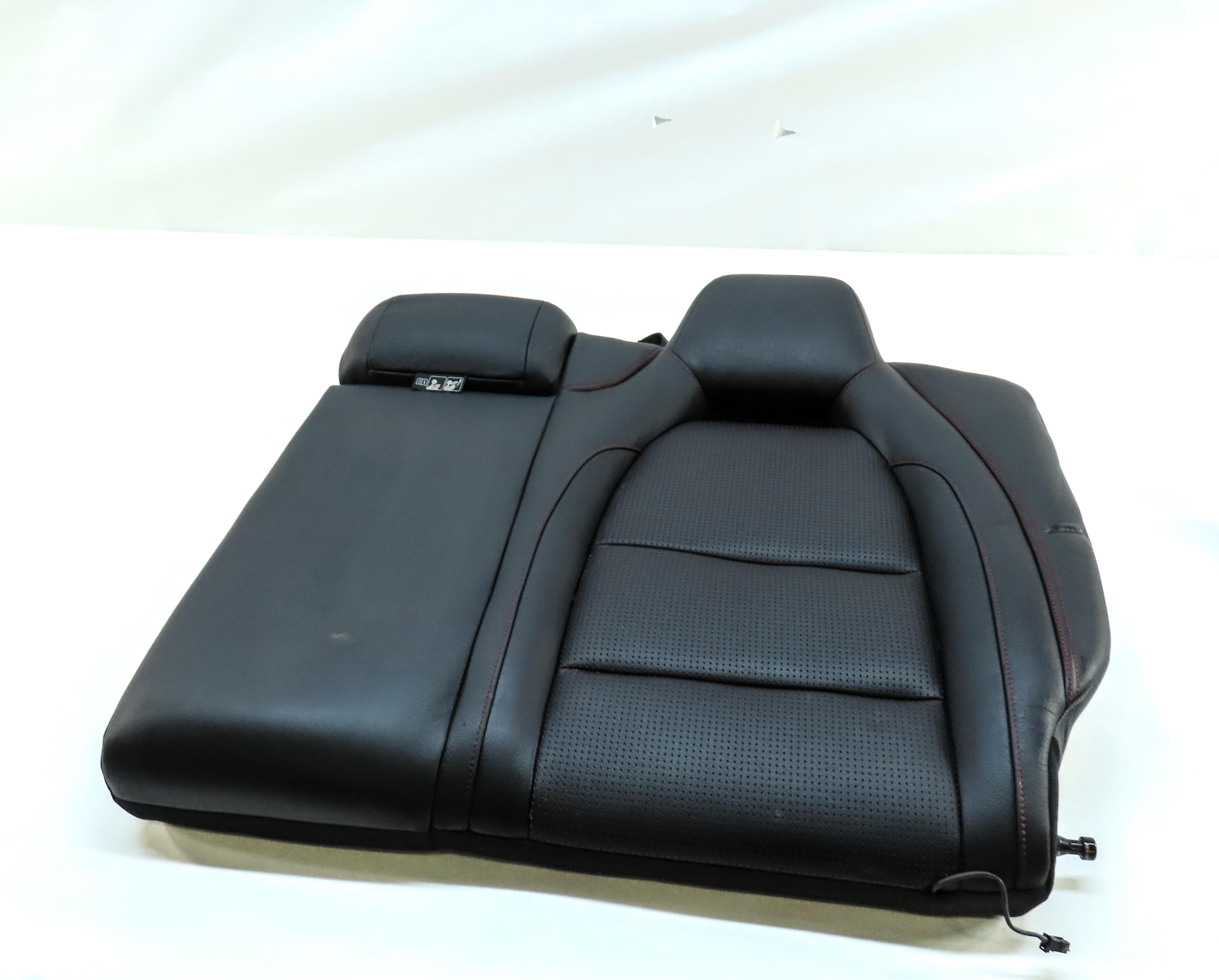2014 MERCEDES CLA45 AMG (C117) REAR LEFT & CENTER UPPER SEAT CUSHION BLACK & RED — exact item pictured