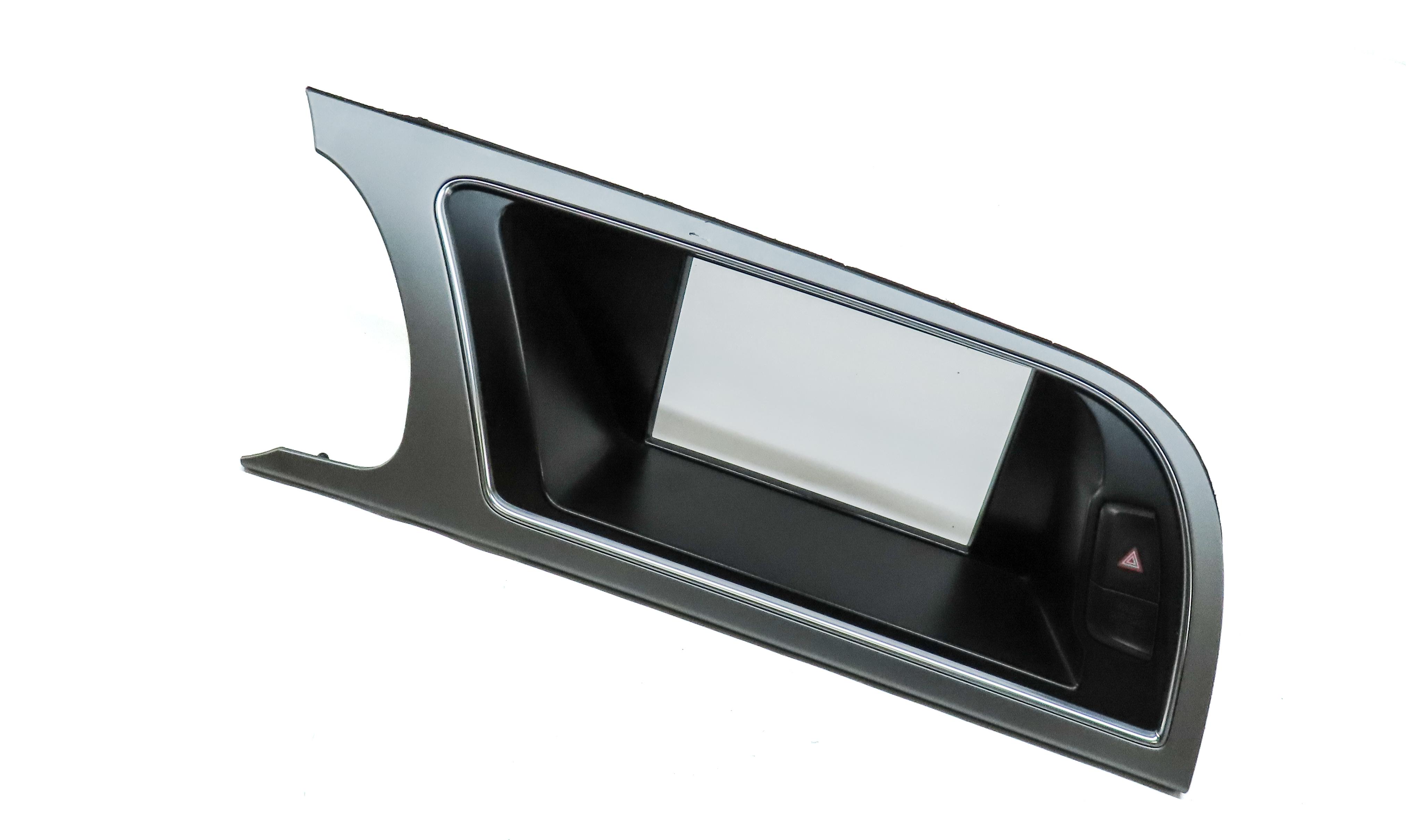 2013 AUDI A5 (B8 8T) DASH RADIO NAVIGATION SCREEN SURROUND TRIM w/ HAZARD SWITCH — exact item pictured