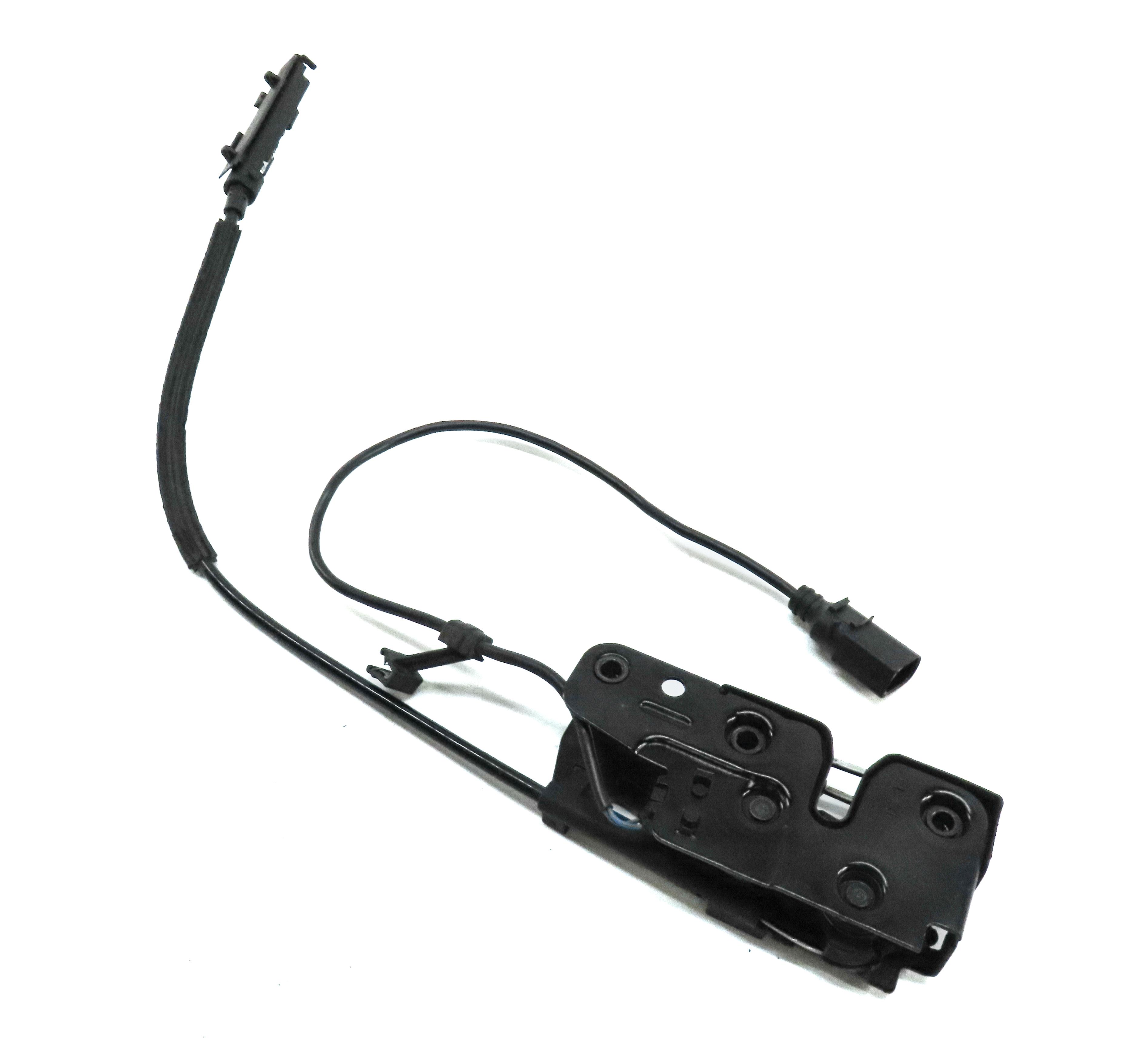 2013 AUDI A5 (B8 8T) LOWER HOOD LOCK LATCH ACTUATOR w/ CABLE 8K0823509D — exact item pictured