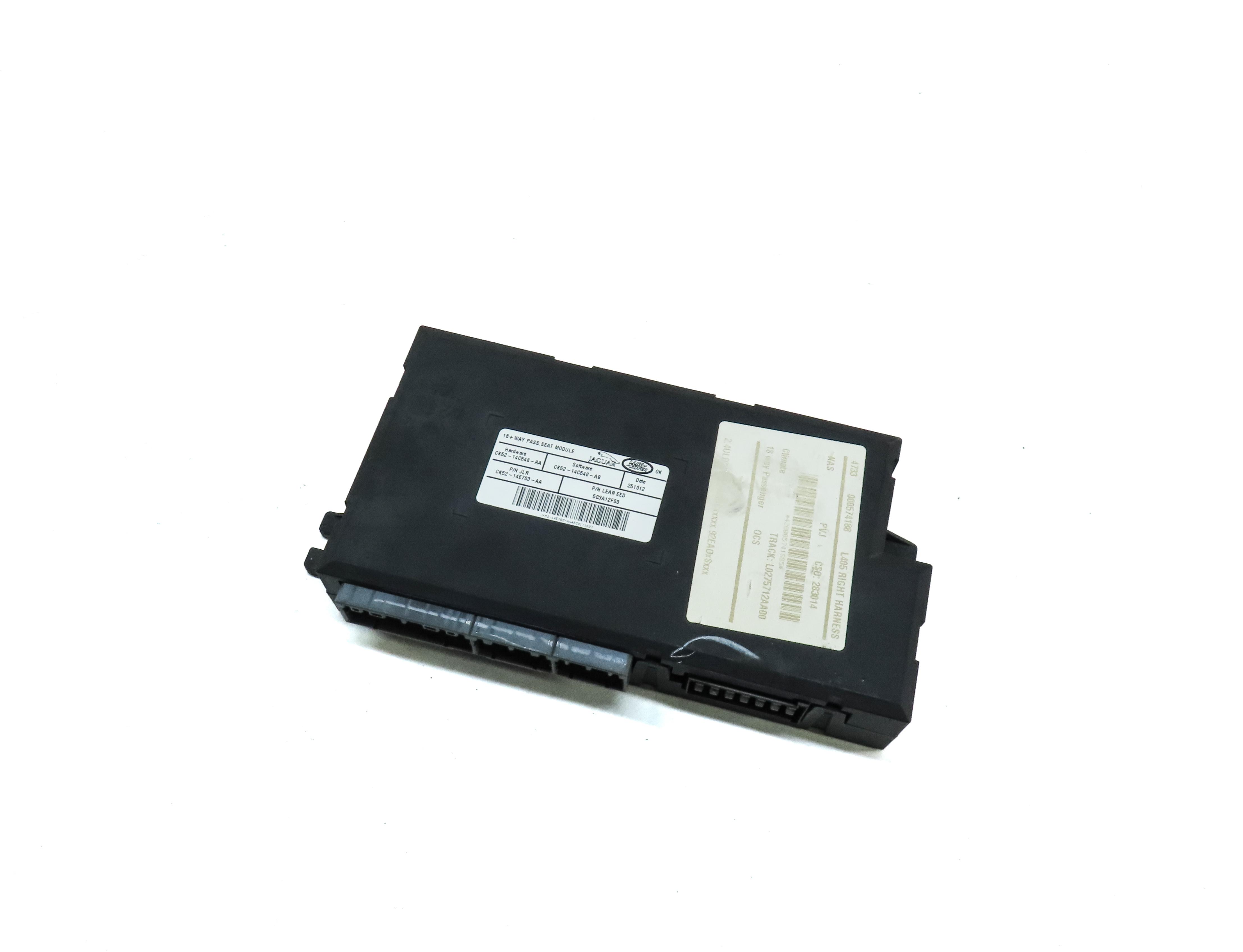 2013 LAND RANGE ROVER (L405) FRONT RIGHT PASSENGER SEAT CONTROL MODULE — exact item pictured