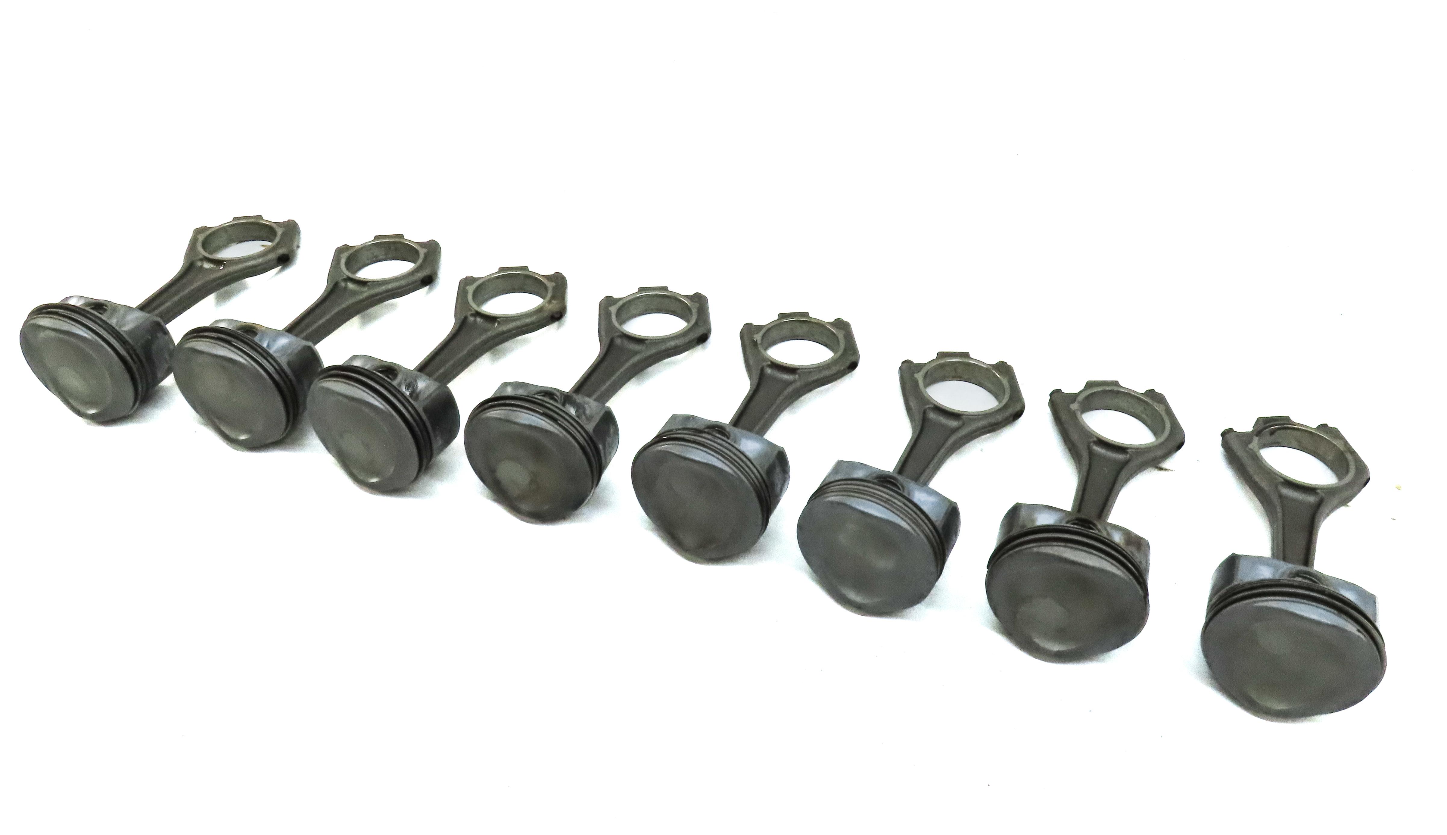 2013 LAND RANGE ROVER (L405) 5.0L NON-SUPER ENGINE PISTON & CONNECTING ROD SET 8 — exact item pictured