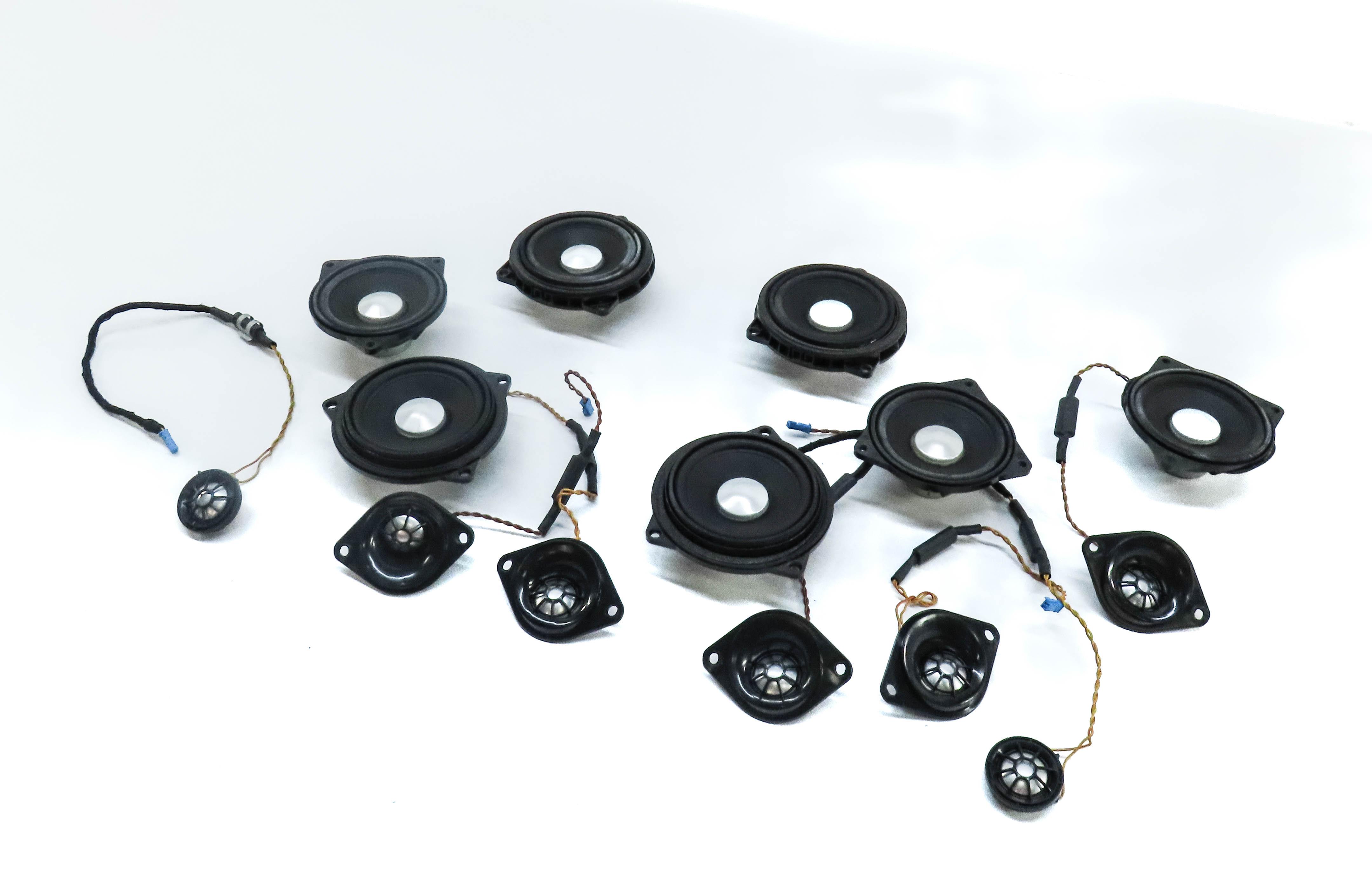 12 BMW 640i COUPE F13 FRONT REAR LEFT RIGHT DOOR DASH DECK LOGIC 7 SPEAKER SET14 — exact item pictured