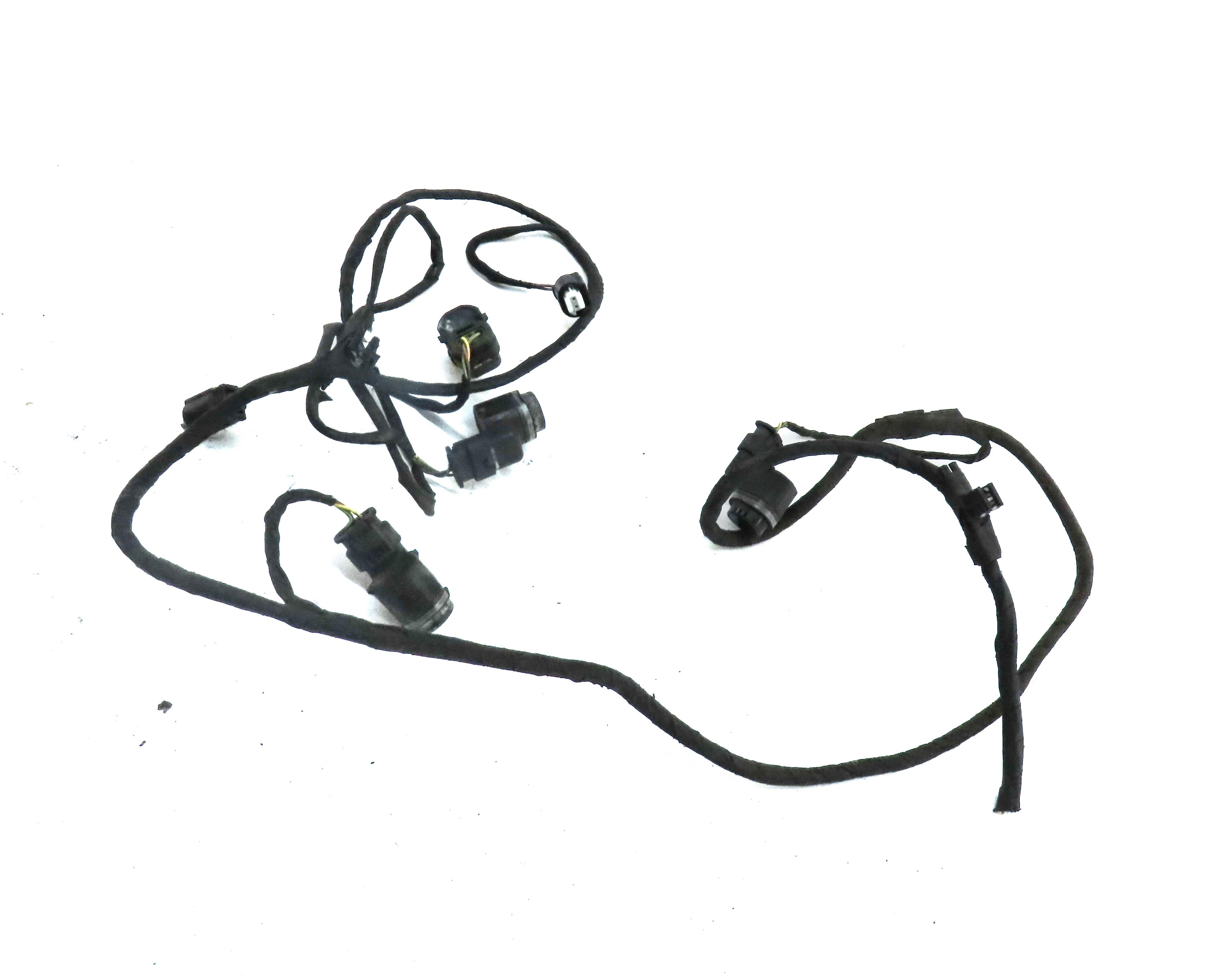 2012 BMW 640i COUPE F13 REAR PARK ASSIST PDC SENSOR SET4 (BLACK) w/ WIRE HARNESS — exact item pictured