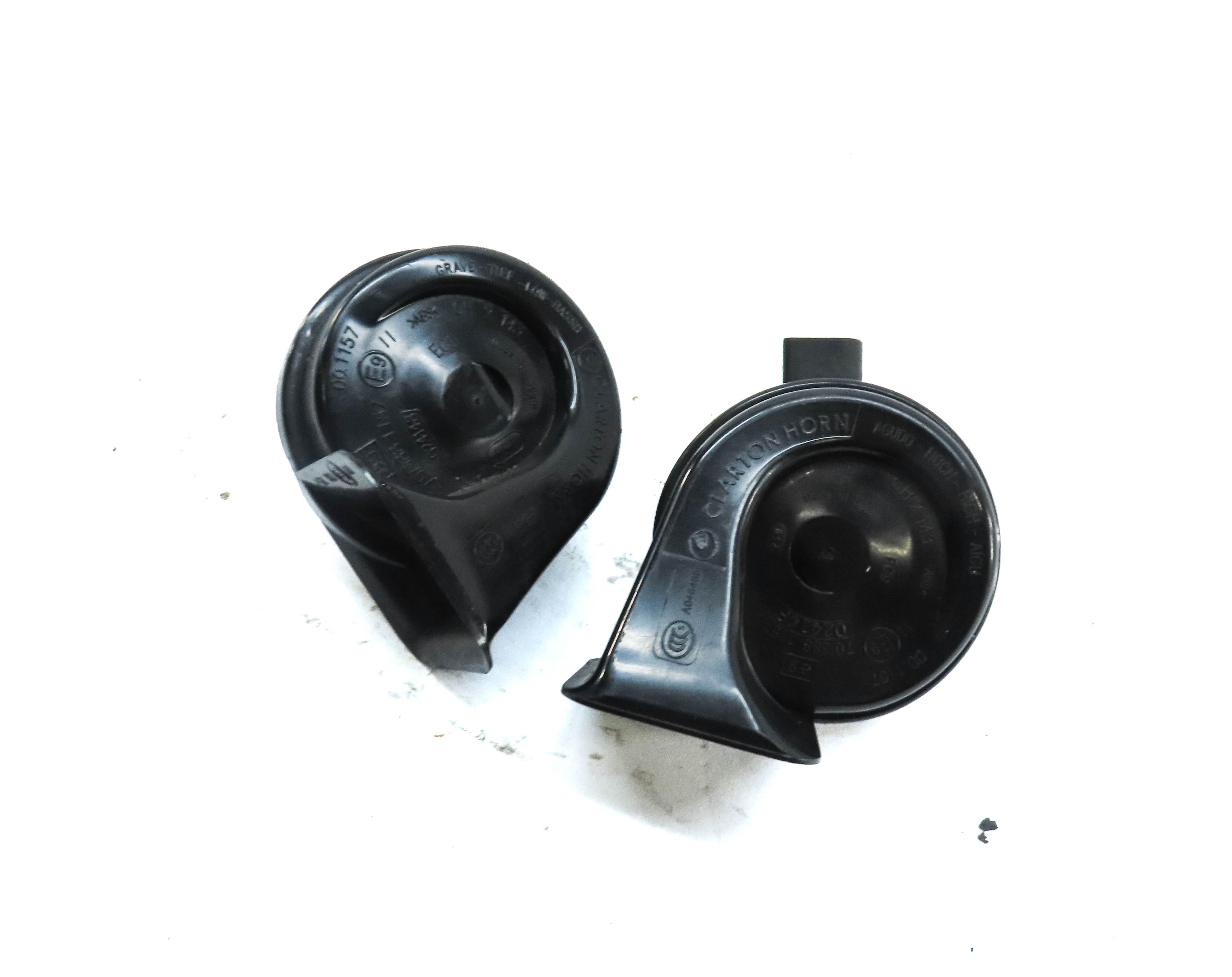 2009-2019 BMW 640i 650i 740i 750i M6 (F01 F02 F04 F12) HIGH & LOW TONE HORN SET — exact item pictured