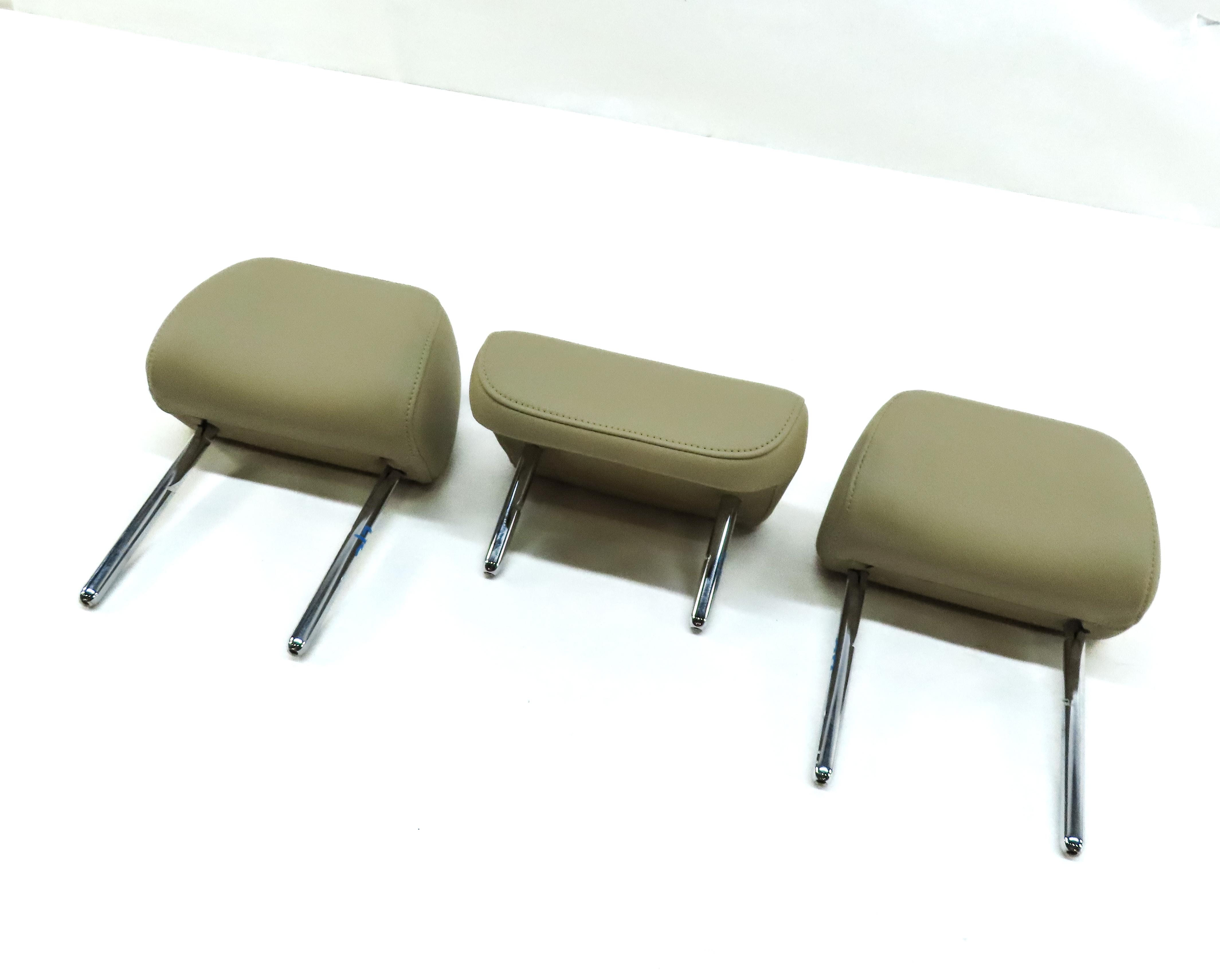 12-15 AUDI A6 A7 S6 S7 (C7 4G 4G8) REAR SEAT LEFT RIGHT CENTER HEADREST (BEIGE) — exact item pictured