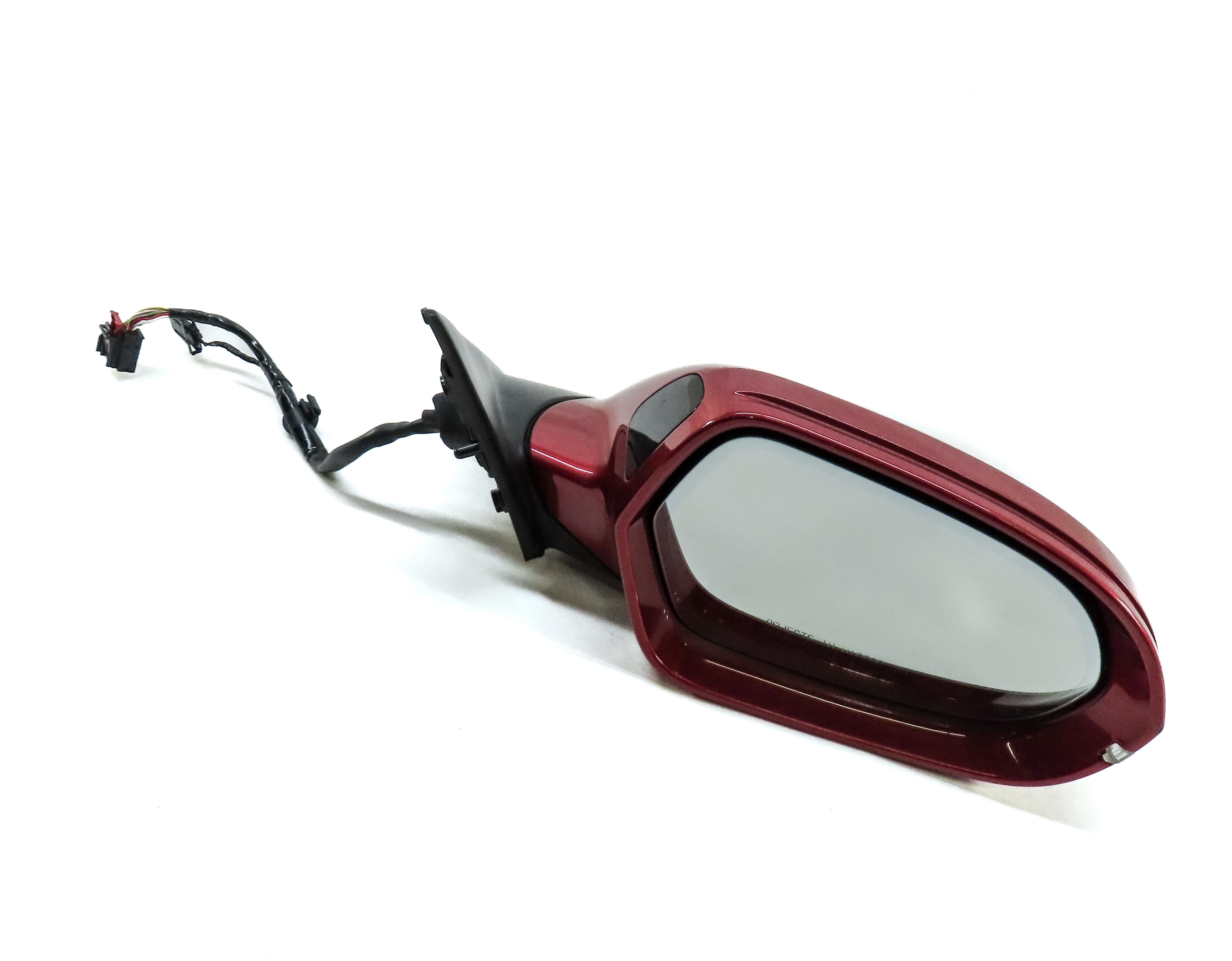 AUDI 14-18 A6 (17 S6) RIGHT DOOR MIRROR PFOLD HEATED MEMORY AUTODIM (RED) — exact item pictured