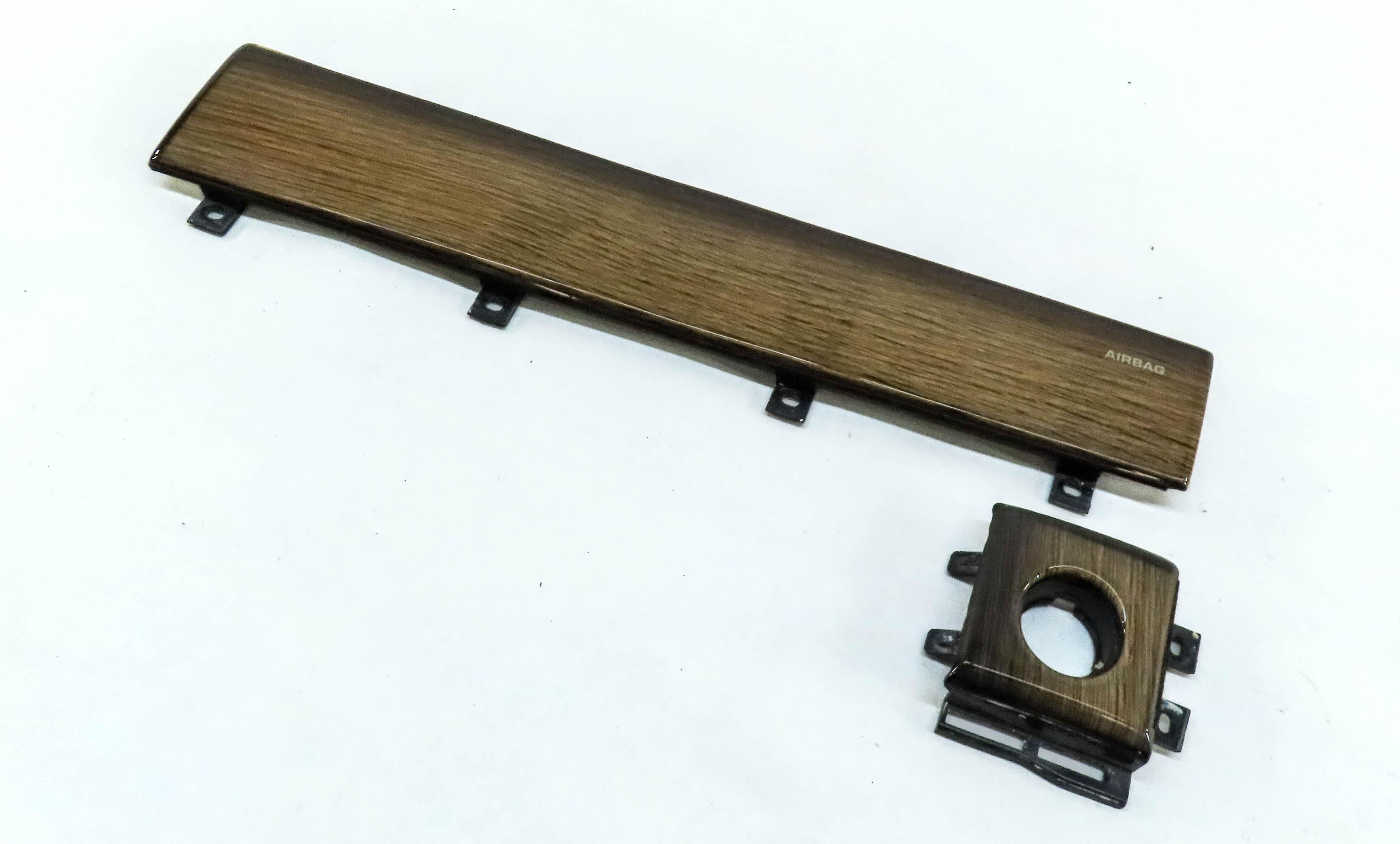 2013 LAND RANGE ROVER EVOQUE (L538) DASH & IGNITION TRIM SET2 DARK GRAY OAK WOOD — exact item pictured