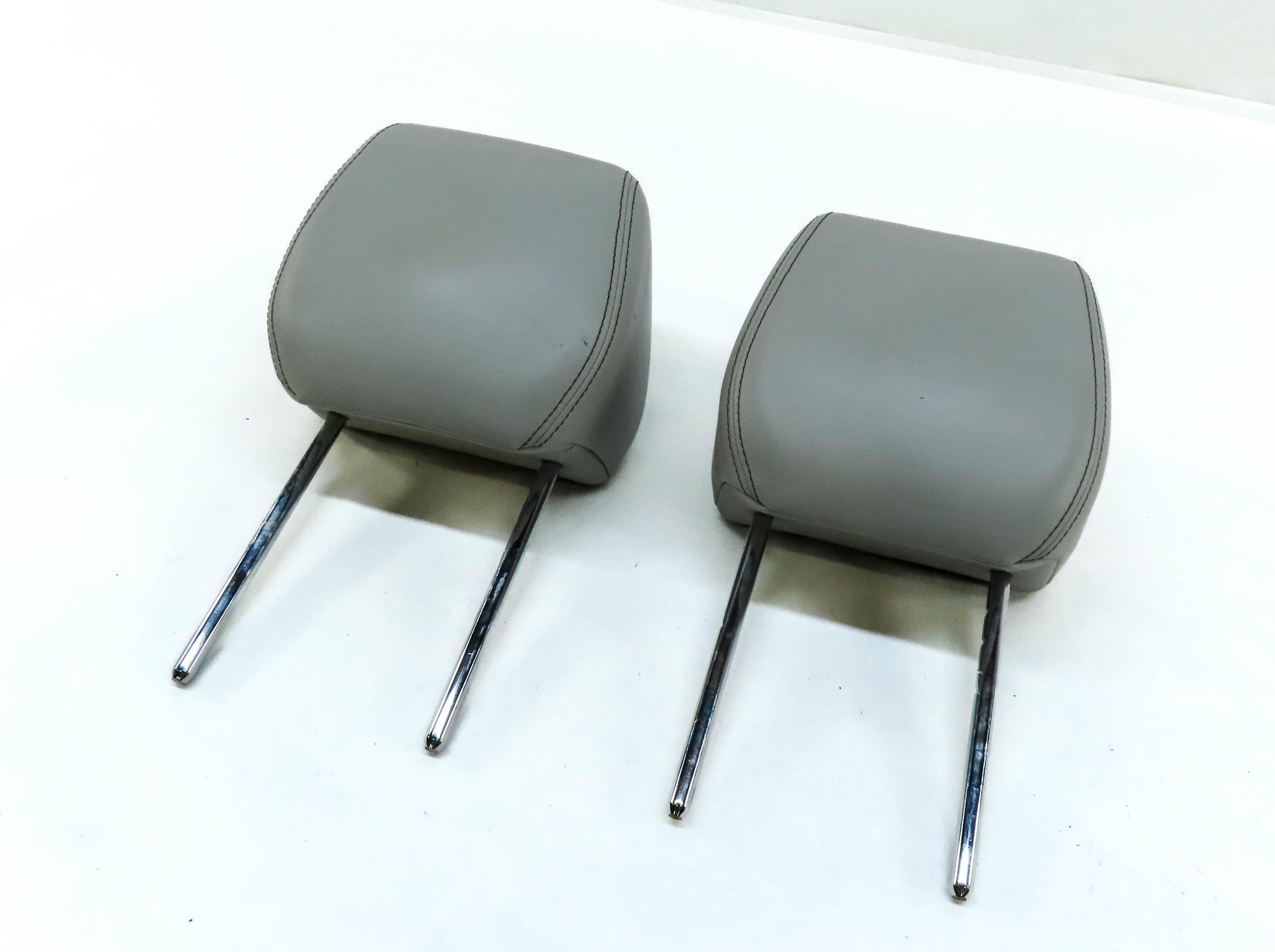 12-19 LAND RANGE ROVER EVOQUE (L538) FRONT LEFT & RIGHT SEAT HEADREST SET (GRAY) — exact item pictured