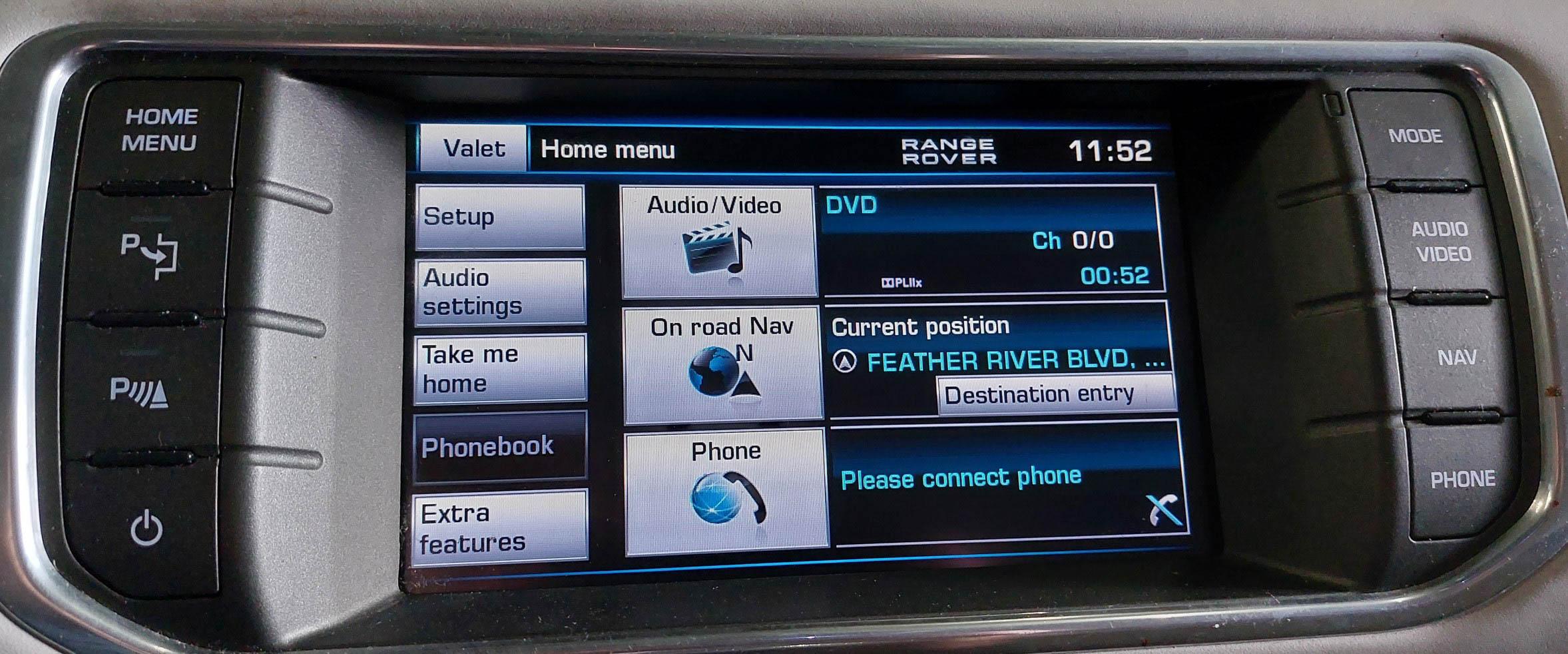 2012-2013 RANGE ROVER EVOQUE (L538) RADIO STEREO MEDIA NAVIGATION TOUCH SCREEN — exact item pictured