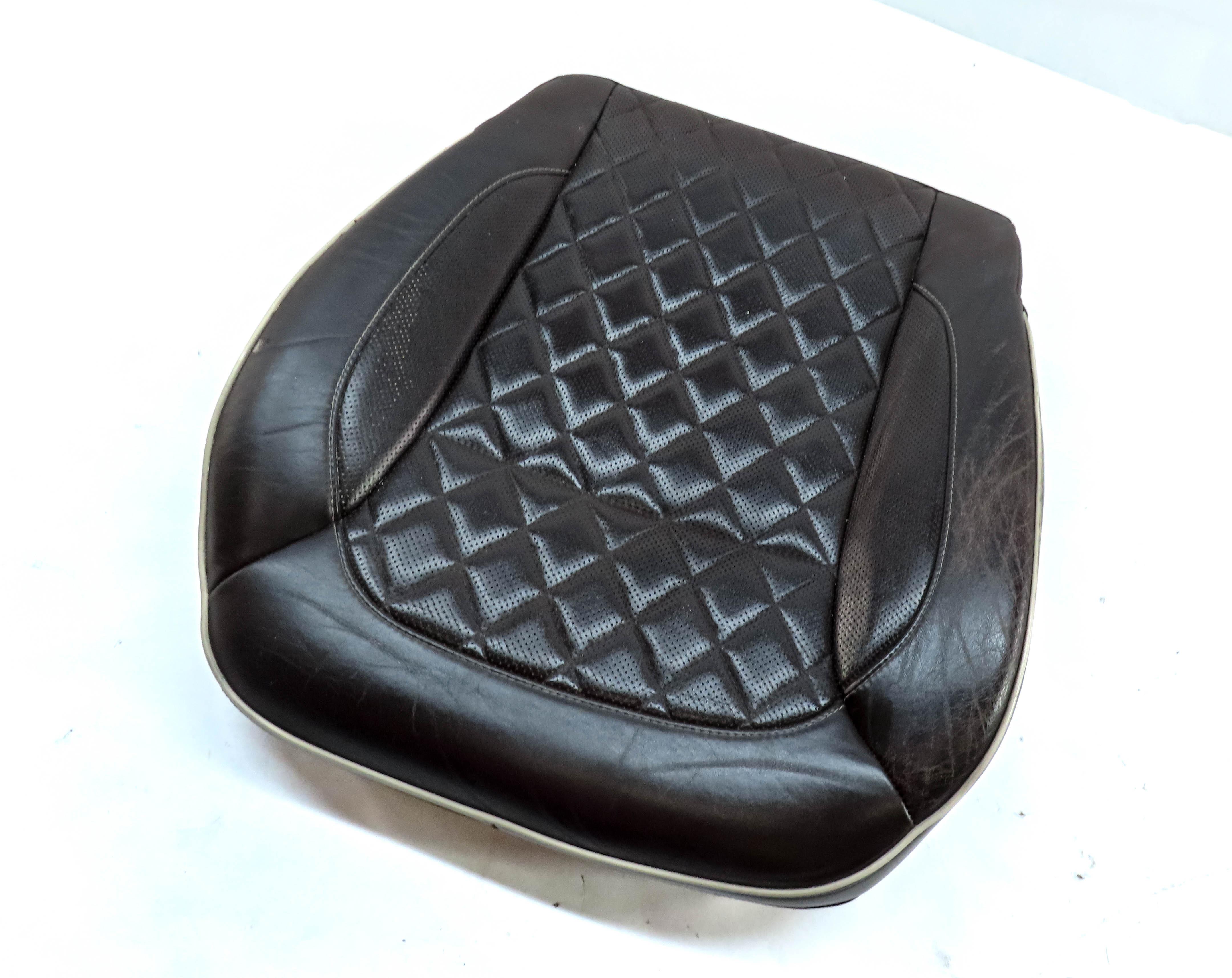 14 GL550 X166 FRONT LEFT LOWER HEATED VENTED MASSAGE SEAT CUSHION DESIGNO BROWN — exact item pictured