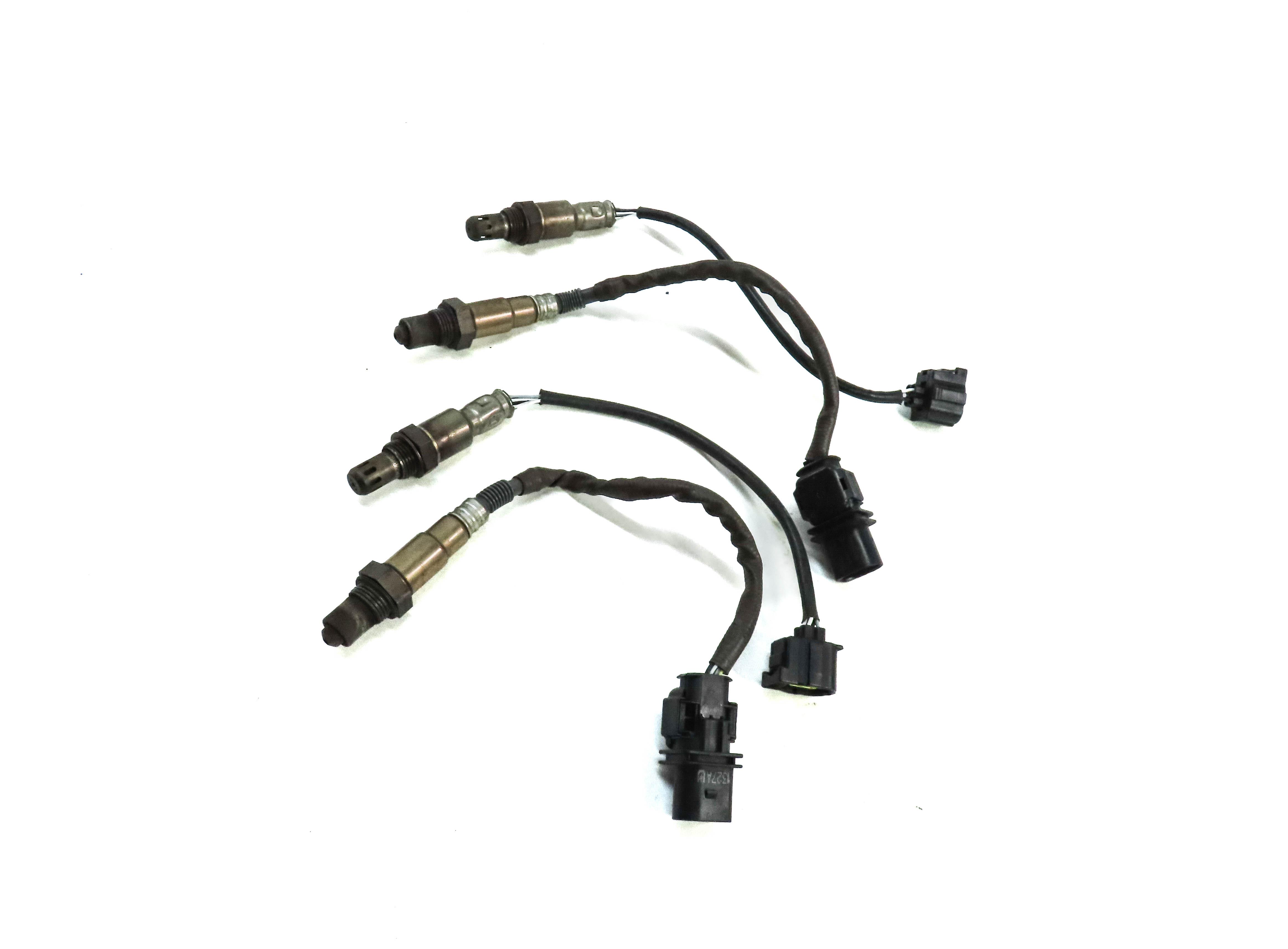 2014 MERCEDES GL550 (X166) 4.6L TURBO ENGINE PRE POST CAT O2 OXYGEN SENSOR SET4 — exact item pictured