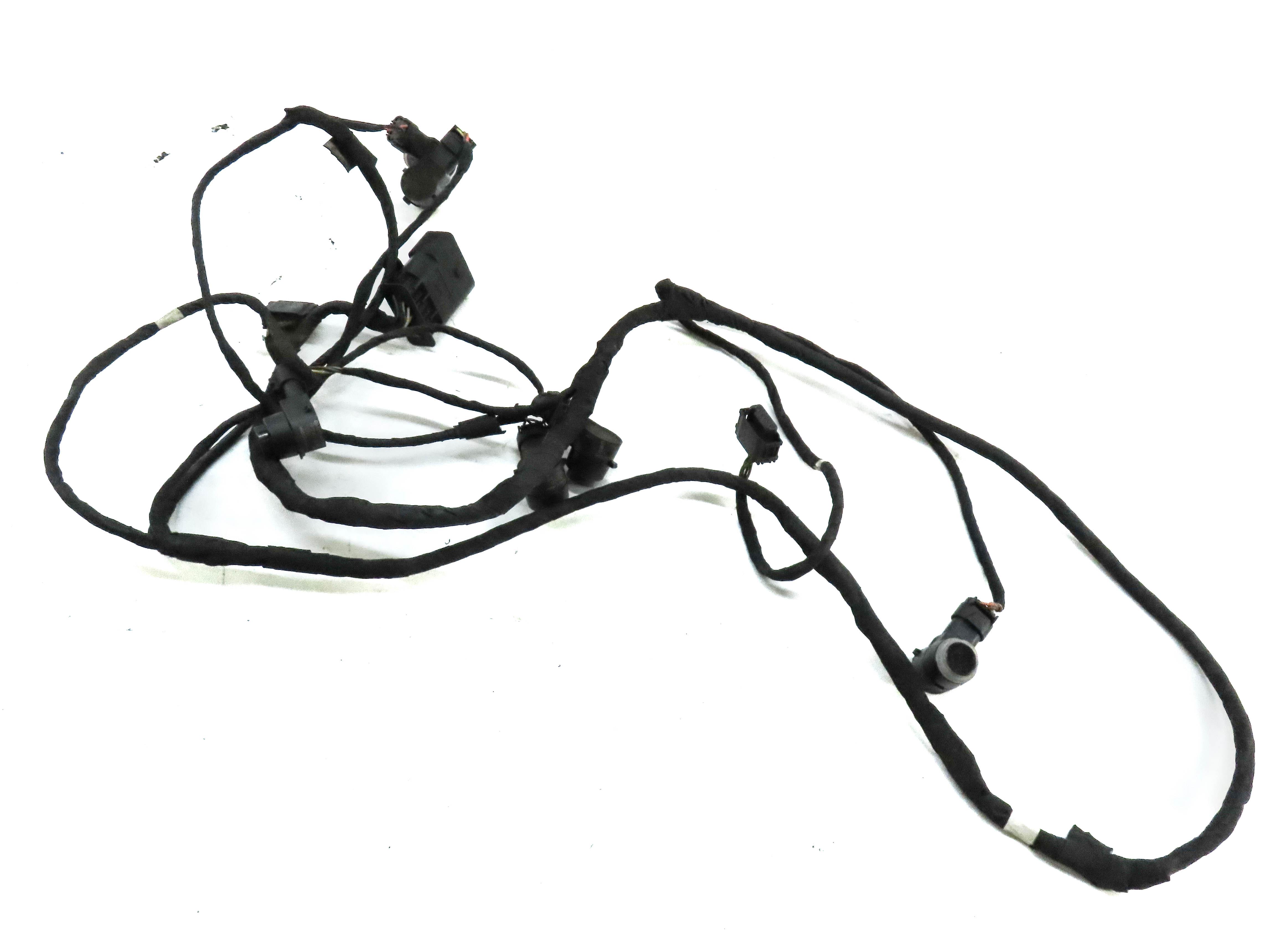 2014 MERCEDES GL550 (X166) FRONT PARK ASSIST PDC SENSOR SET6 (WHITE) & HARNESS — exact item pictured