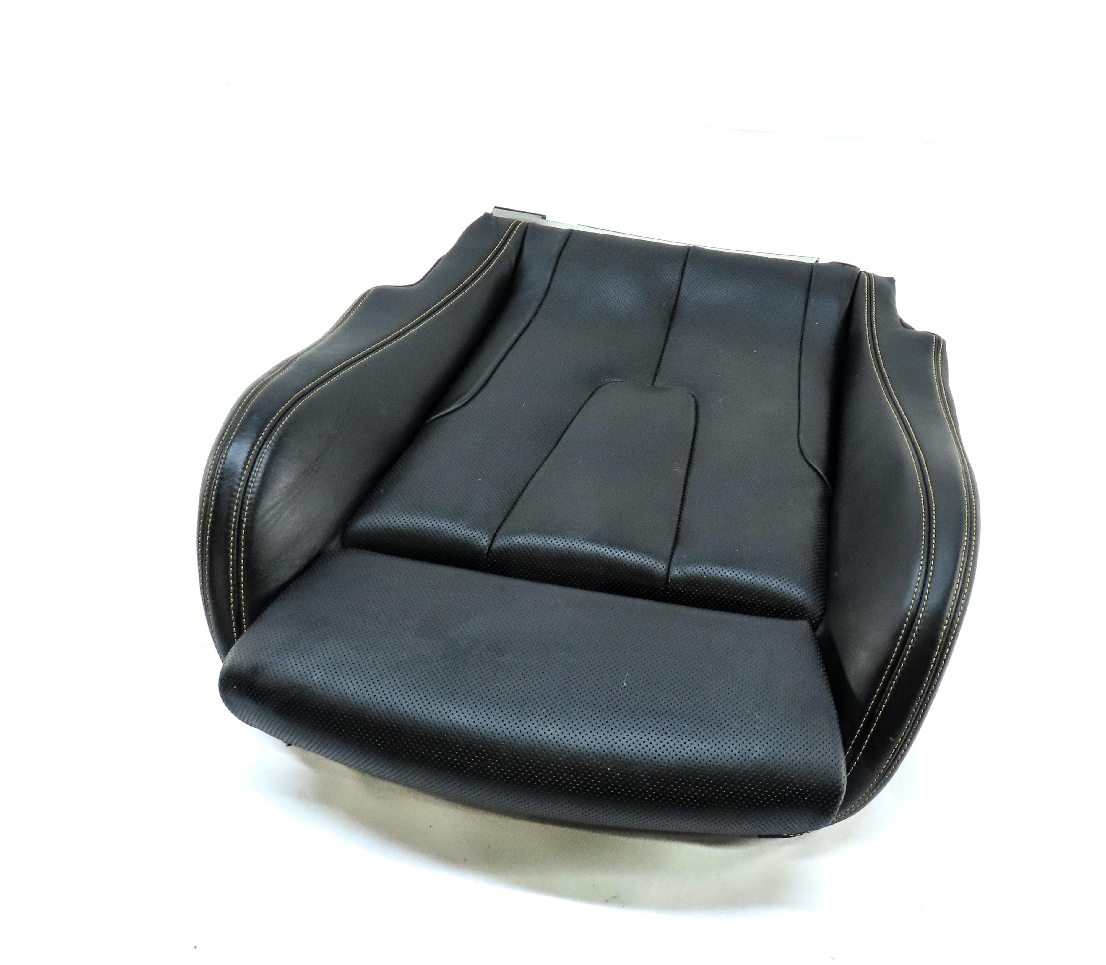 14-17 6 M6 COUPE F13 FRONT RIGHT M EMBOSSED HEAT VENT LOWER SEAT CUSHION (BLACK) — exact item pictured