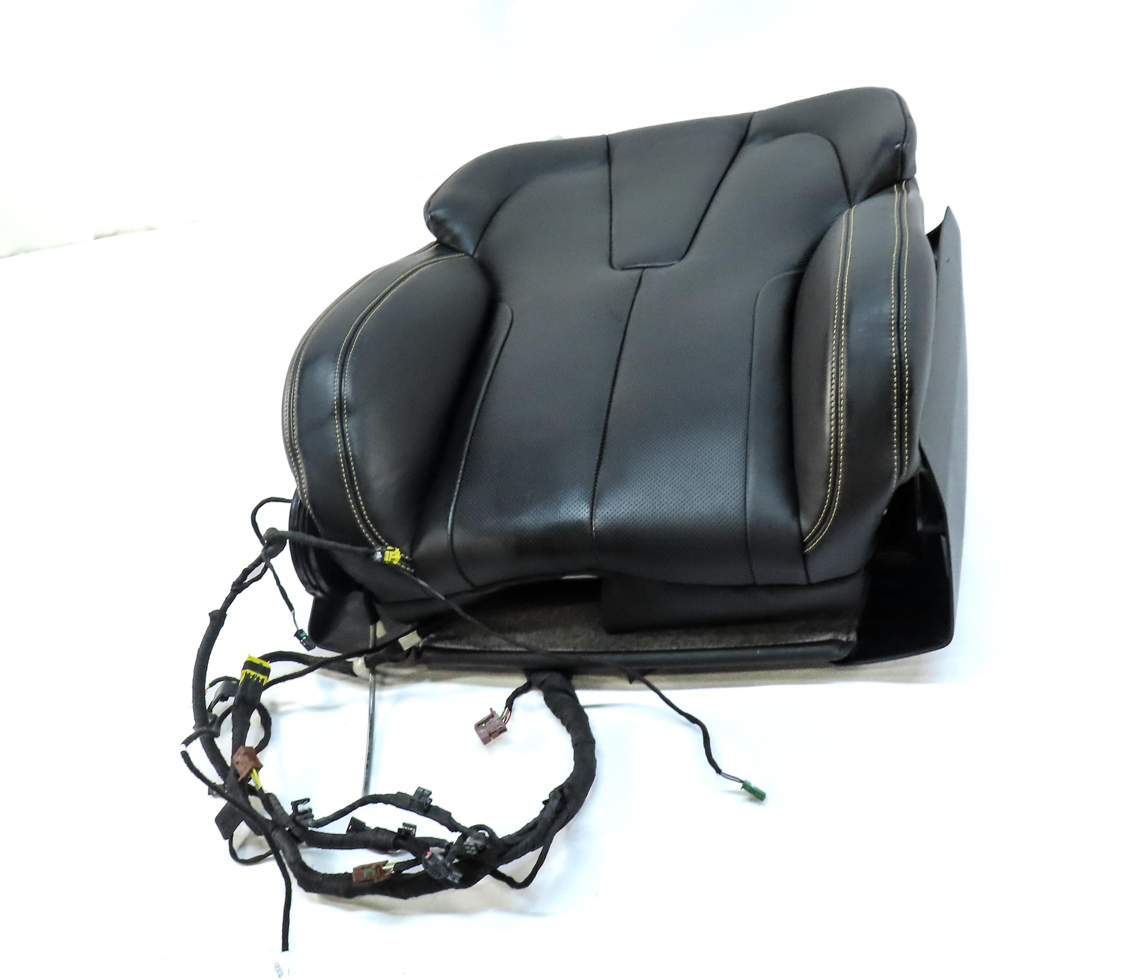14-17 6 M6 COUPE (F13) FRONT RIGHT ///M EMBOSSED VENTED UPPER SEAT CUSHION BLACK — exact item pictured