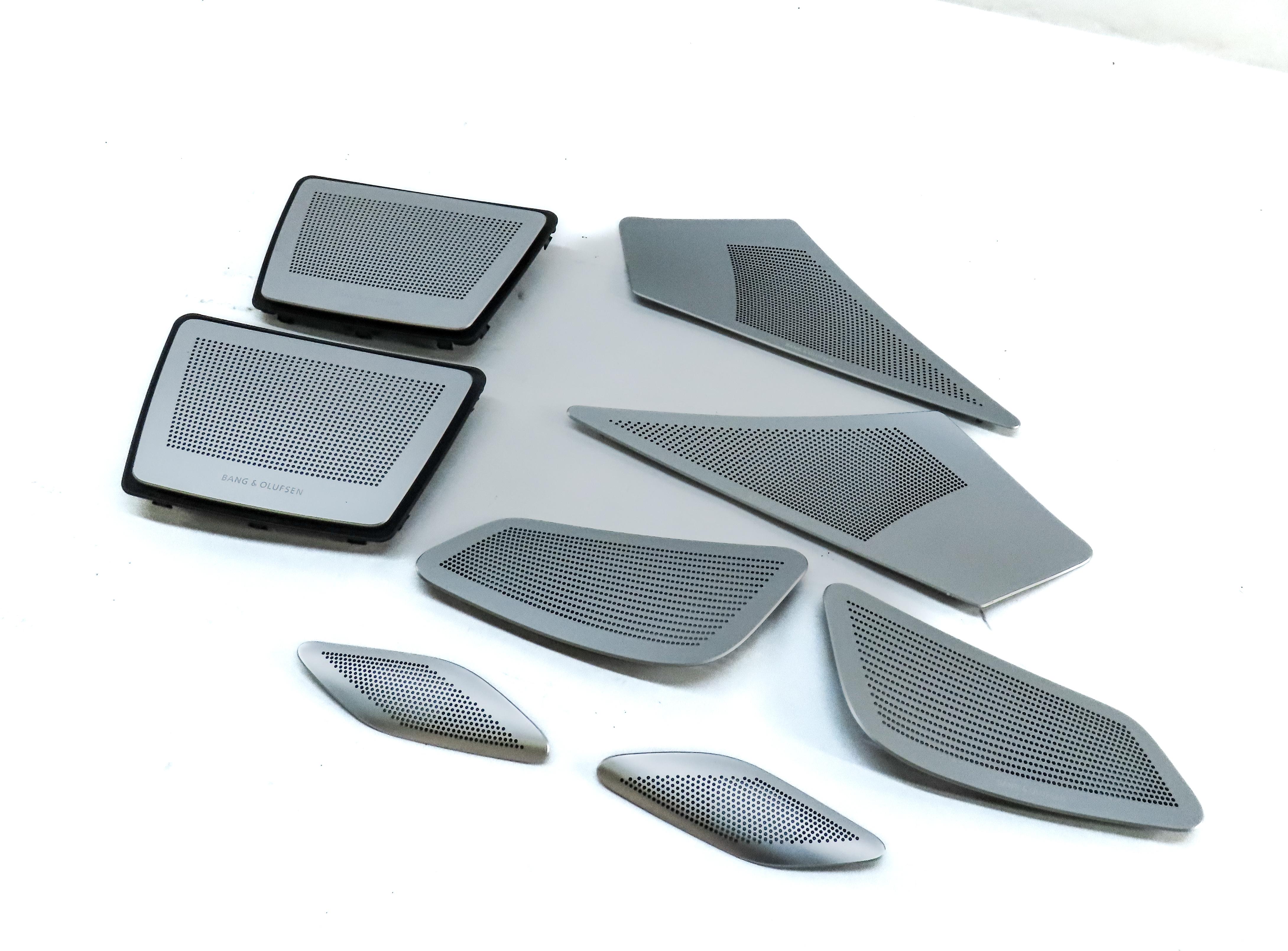 2016 BMW M6 COUPE (F13) BANG & OLUFSEN ALUMINUM SPEAKER COVER GRILLE SET 8 — exact item pictured