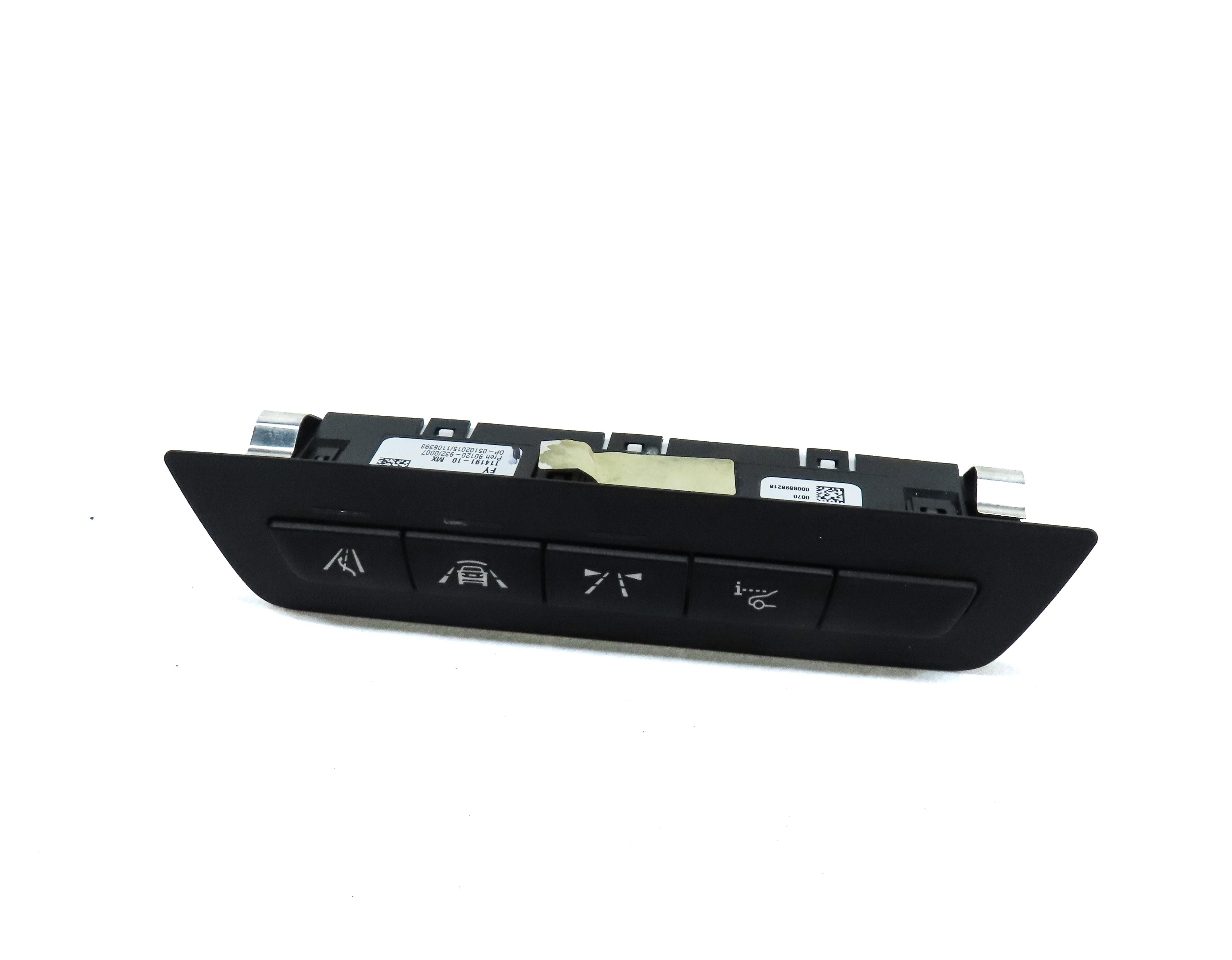 2016 BMW M6 COUPE (F13) FRONT DASH TRACTION LANE ASSIST SWITCH BUTTON PANEL — exact item pictured