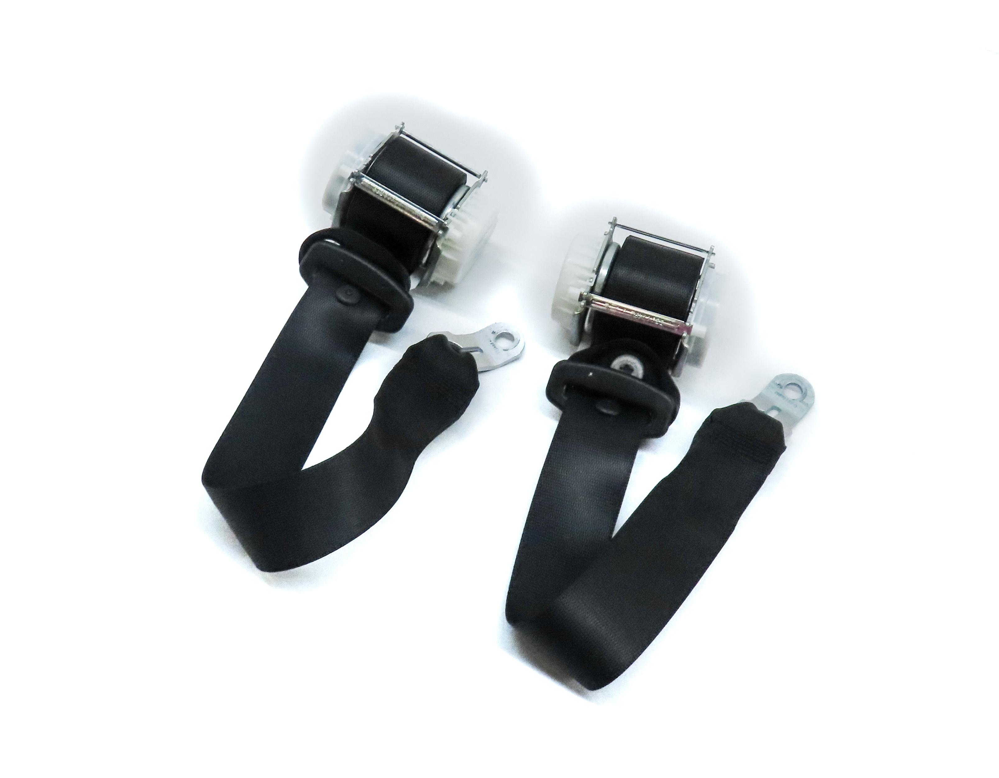 2016 BMW M6 COUPE (F13) REAR LEFT & RIGHT SEATBELT RETRACTOR SET 2 (BLACK) — exact item pictured