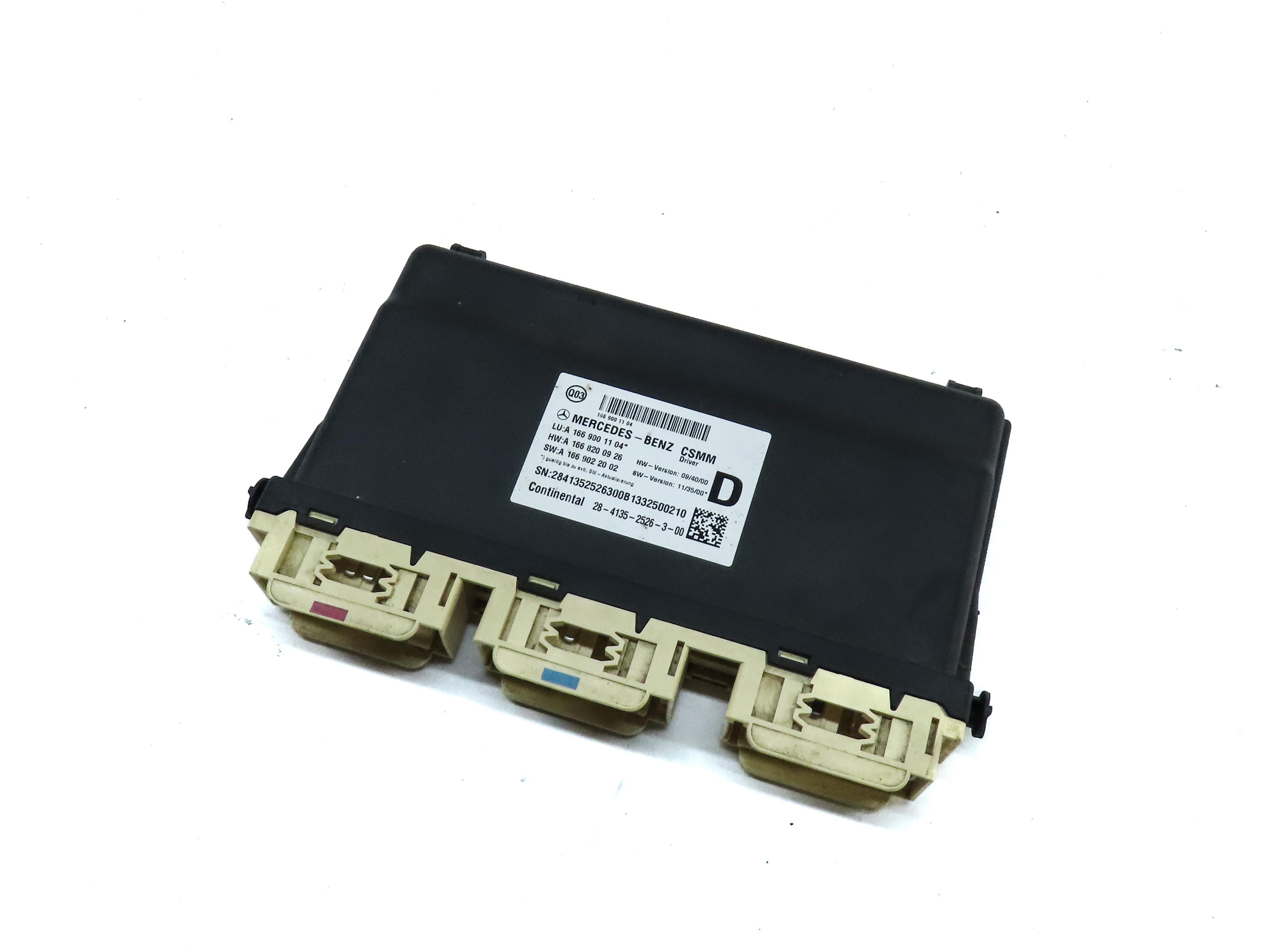 2013 MERCEDES GL450 (X166) FRONT LEFT DRIVER SEAT CONTROL MODULE 1669001104 — exact item pictured