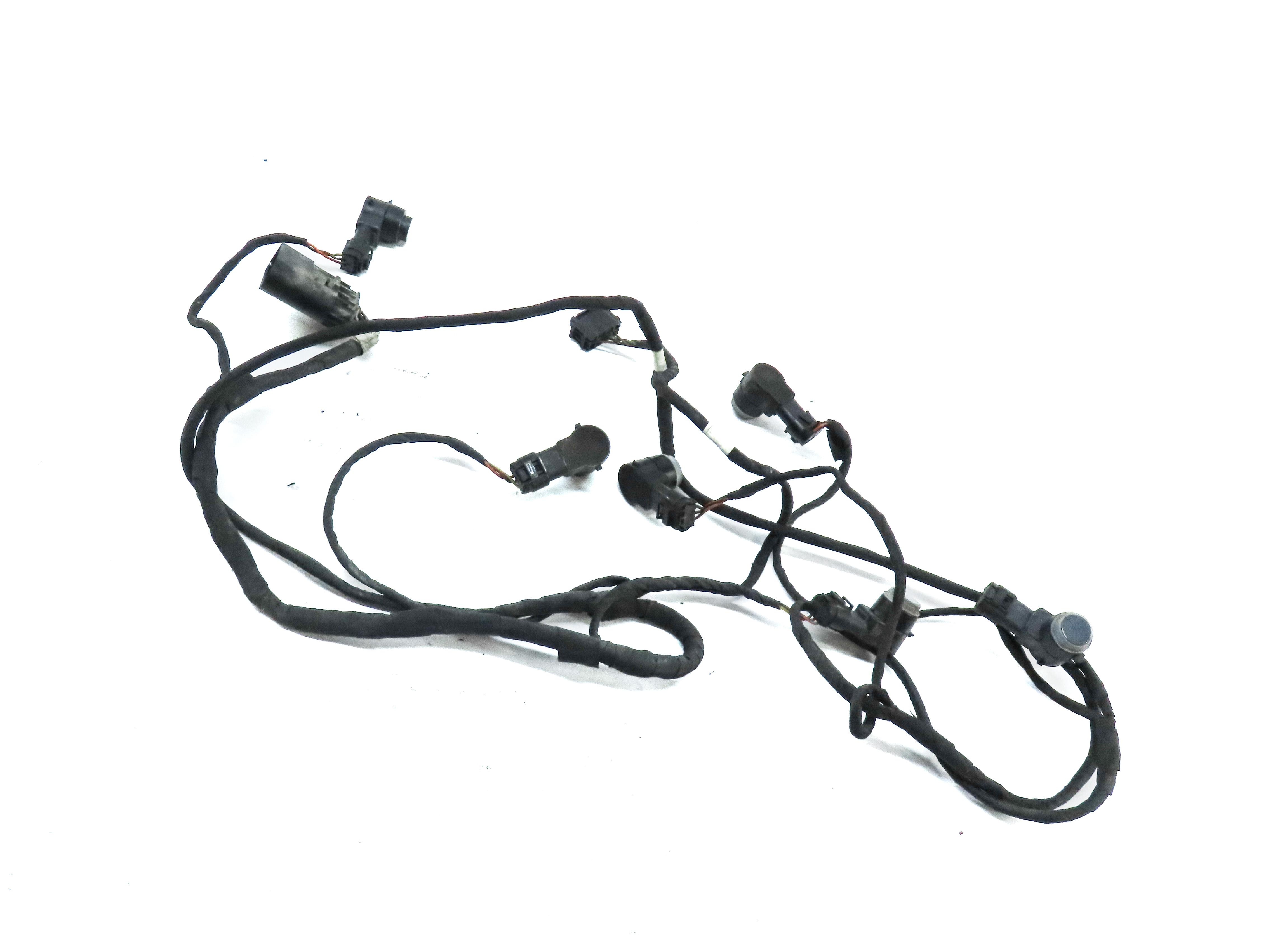 2013 MERCEDES GL450 (X166) FRONT PARK ASSIST PDC SENSOR SET6 (GREY) & HARNESS — exact item pictured