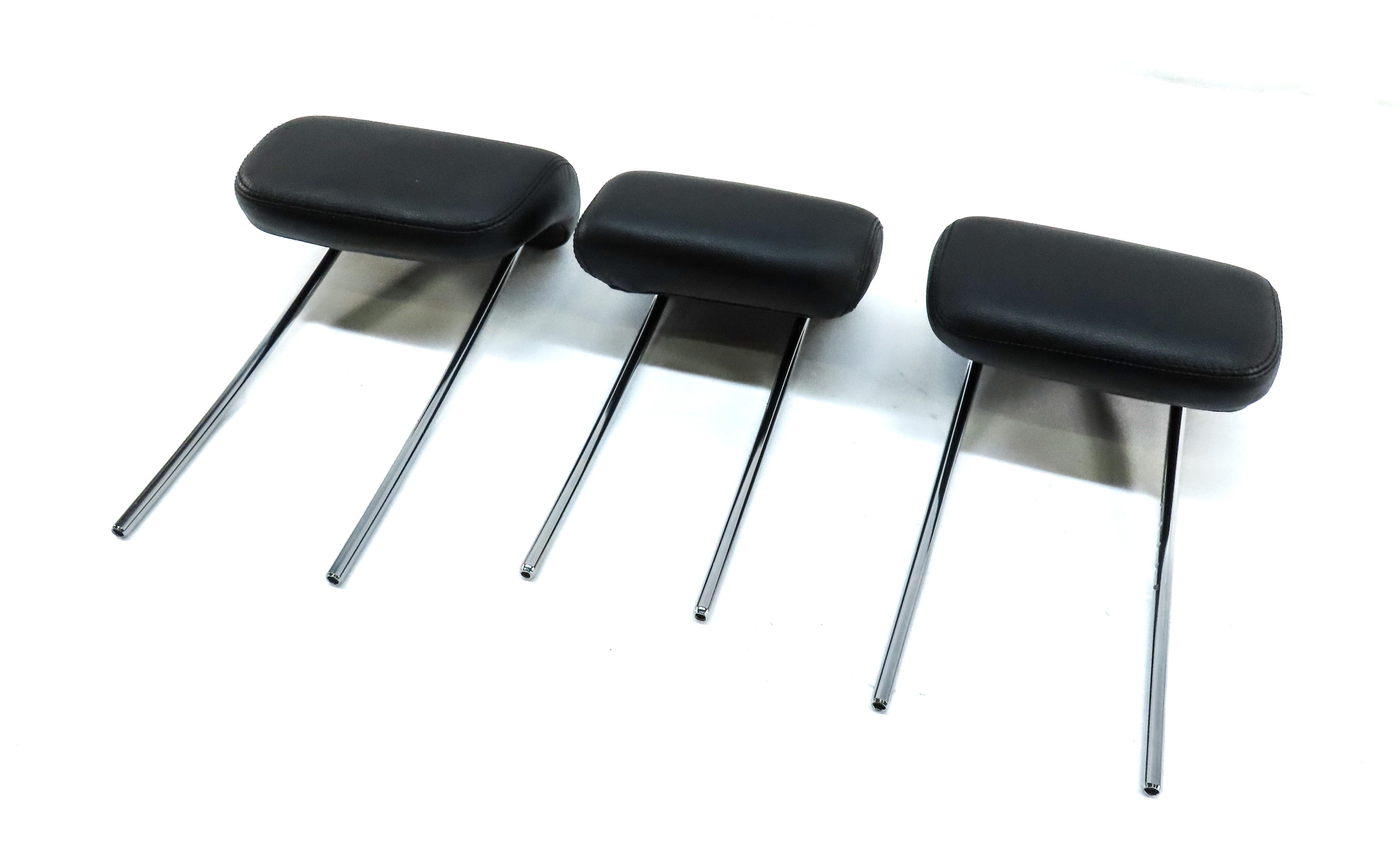 07-11 MERCEDES ML GL (W164 X164) REAR LEFT RIGHT & CENTER HEADREST SET3 (BLACK) — exact item pictured