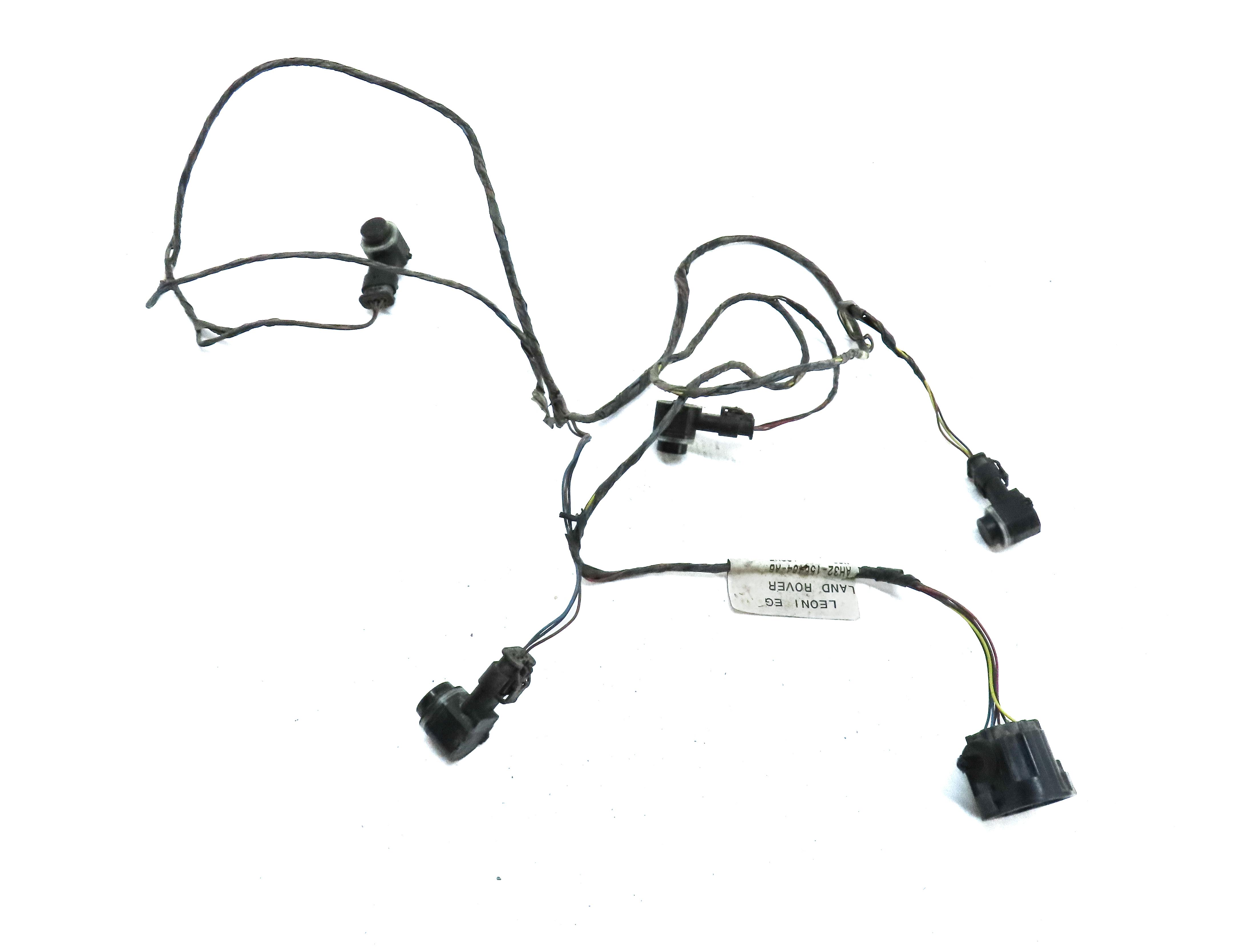 2010 RANGE ROVER SPORT (L320) REAR PDC PARK ASSIST SENSOR SET w/ HARNESS (BLACK) — exact item pictured
