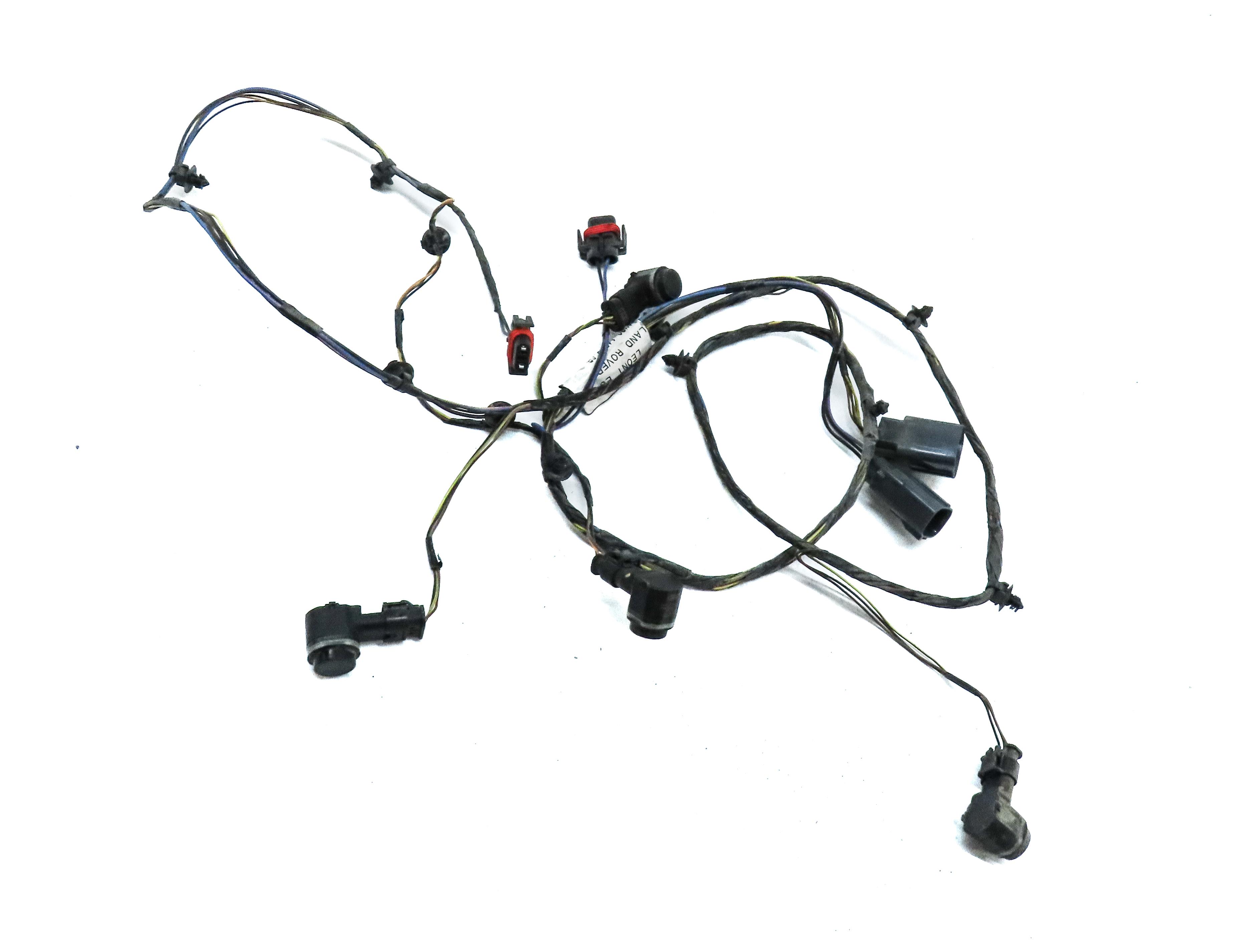 2010 RANGE ROVER SPORT (L320) FRONT PDC PARK SENSOR SET w/ HARNESS (BLACK) — exact item pictured