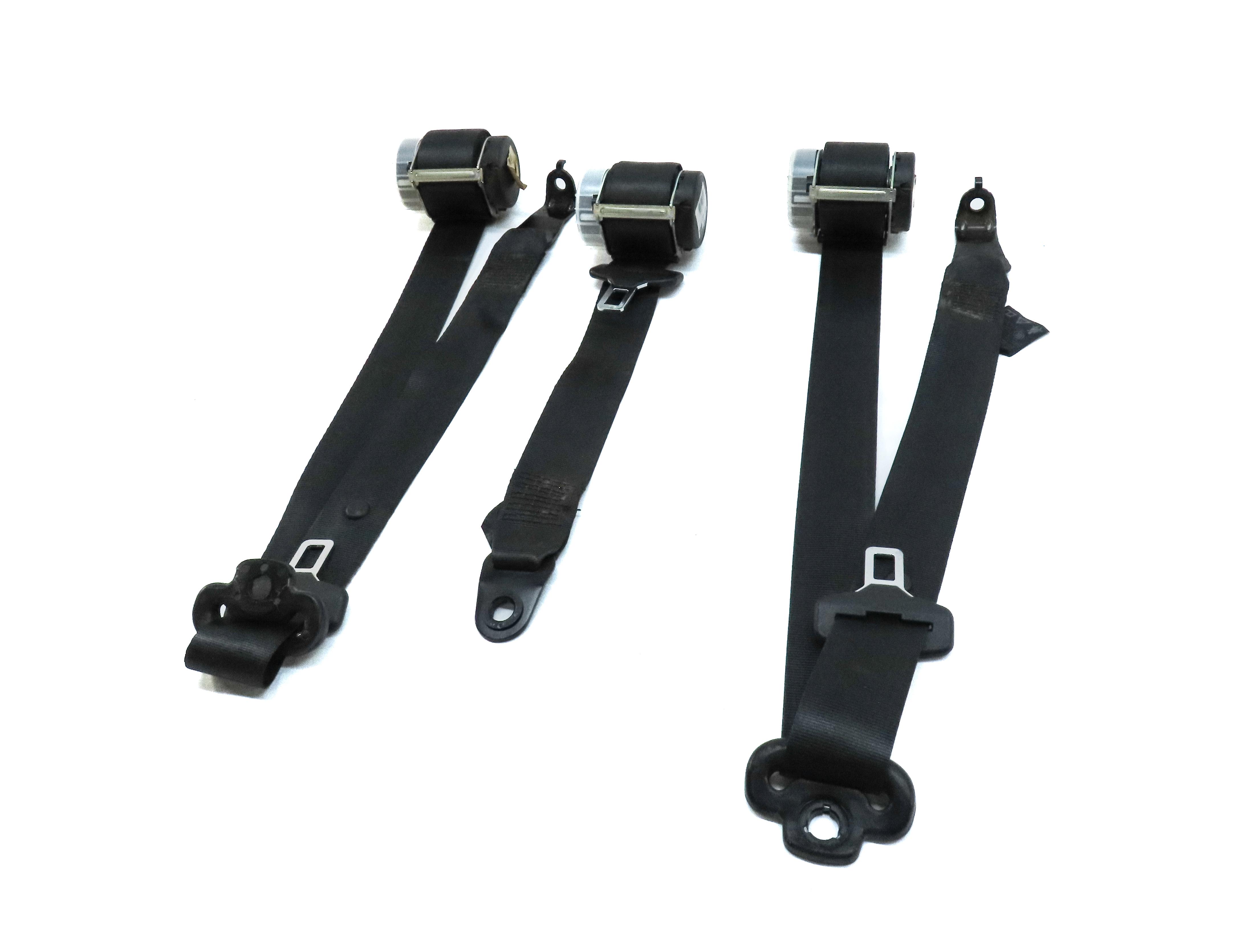 2010 RANGE ROVER SPORT (L320) REAR SEAT LEFT CENTER RIGHT SEATBELT RETRACTOR SET — exact item pictured
