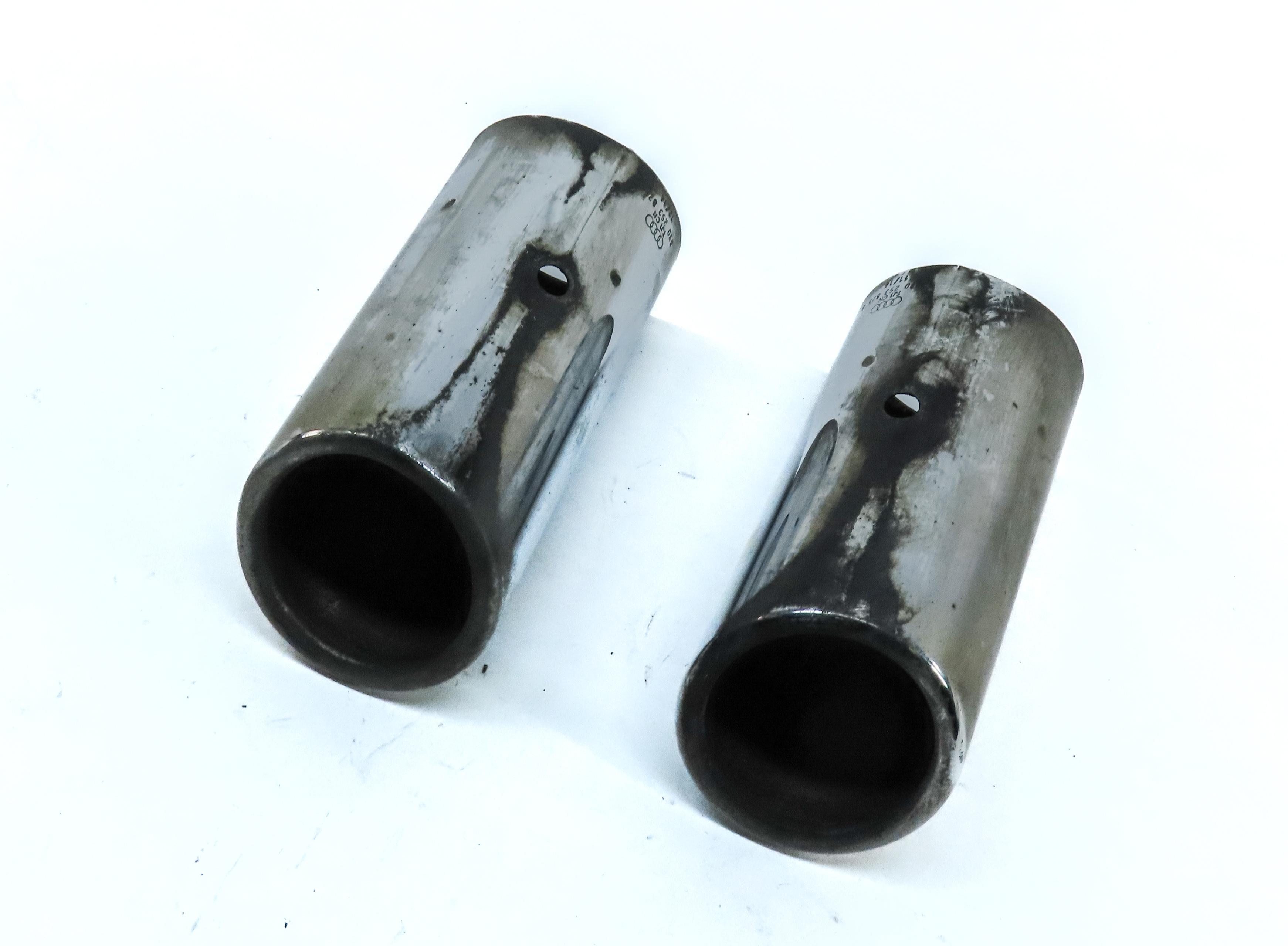 2015 AUDI A3 8V 2.0L TURBO CNTC ENGINE REAR LEFT & RIGHT EXHAUST MUFFLER TIP SET — exact item pictured