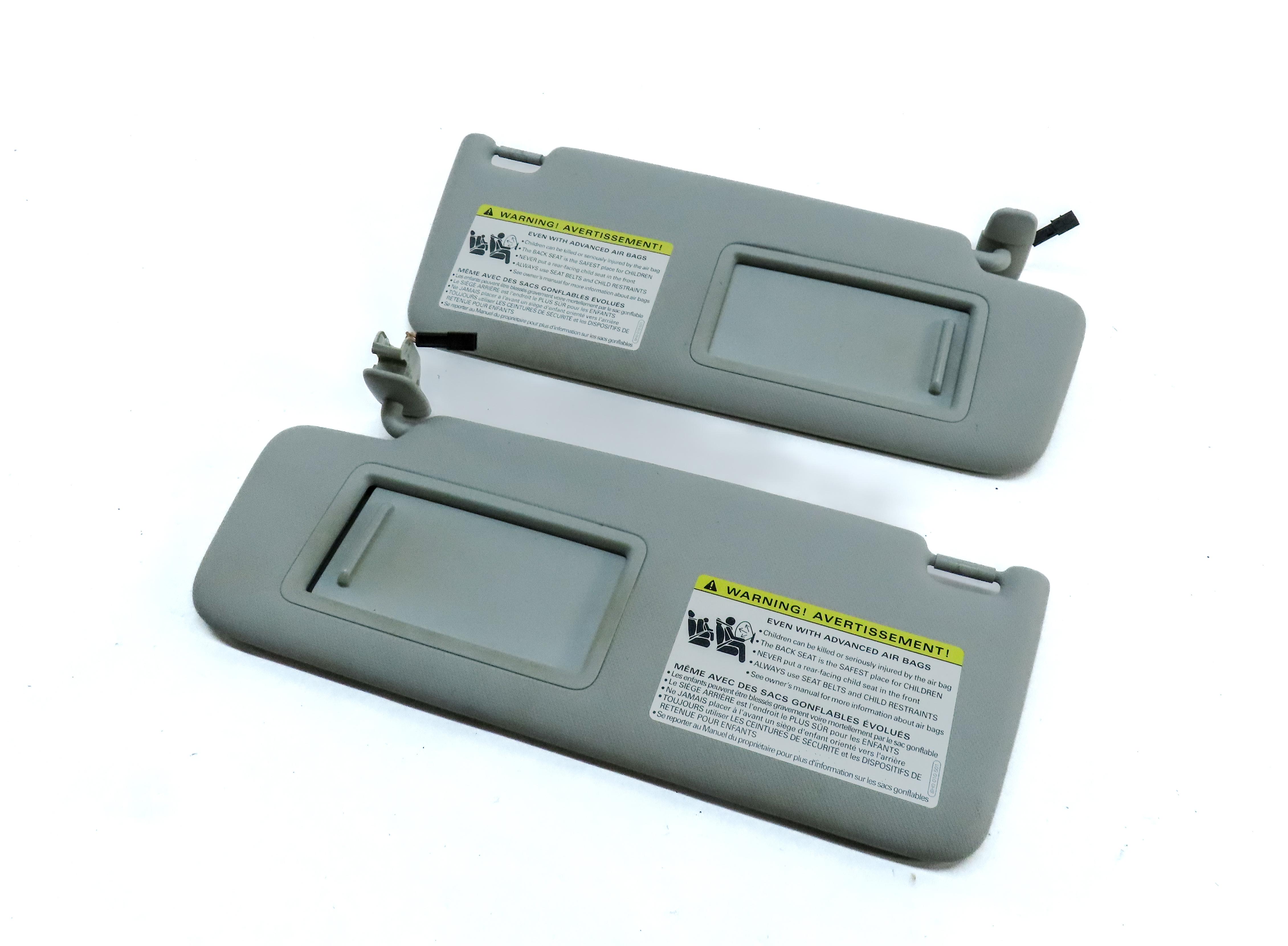 2015-2018 AUDI A3 S3 RS3 (8V) FRONT LEFT & RIGHT SUN VISOR SUNVISOR SET (GRAY) — exact item pictured