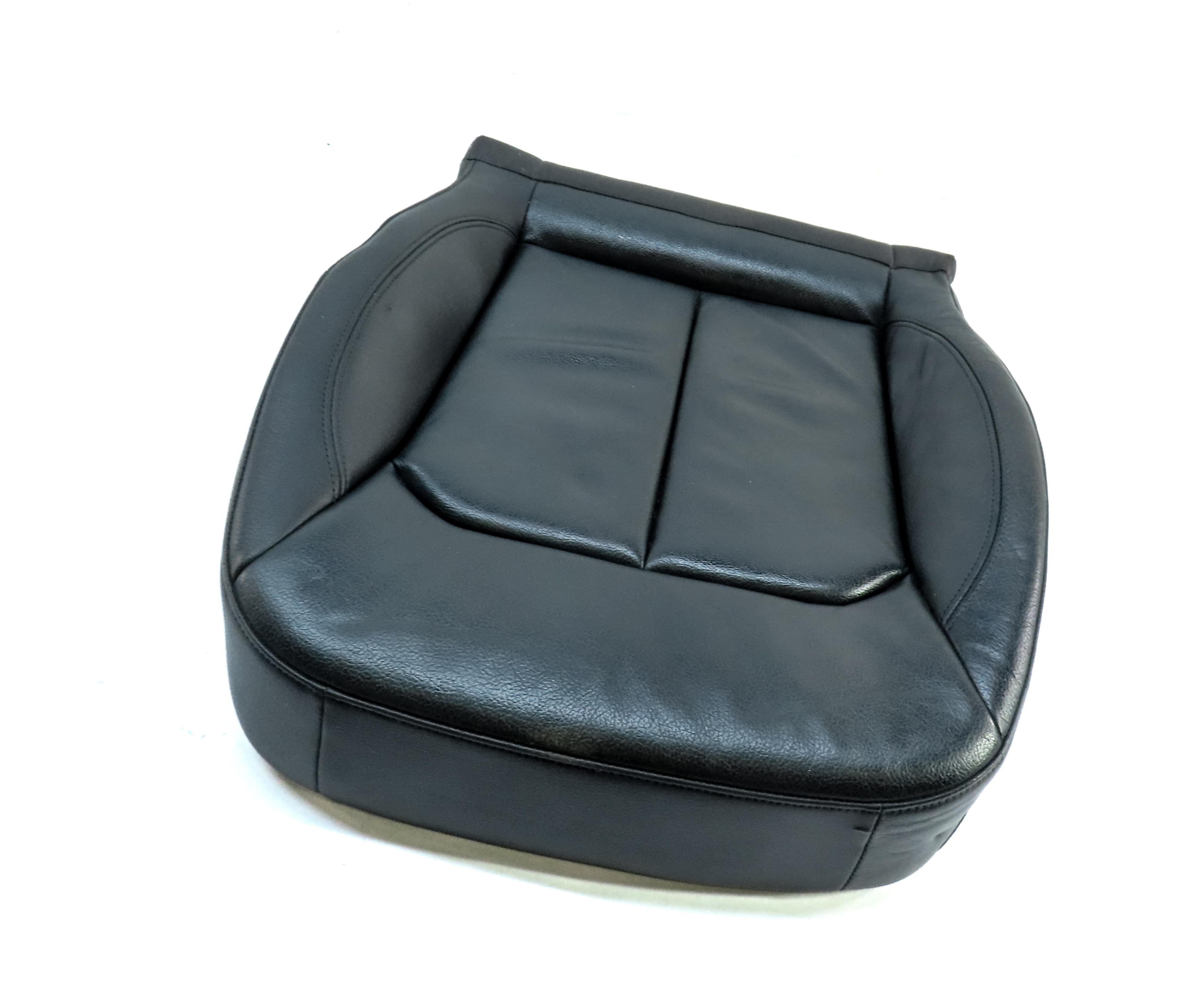2015 AUDI A3 (8V) FRONT LEFT DRIVER LOWER HEATED SEAT CUSHION (BLACK FZ) — exact item pictured