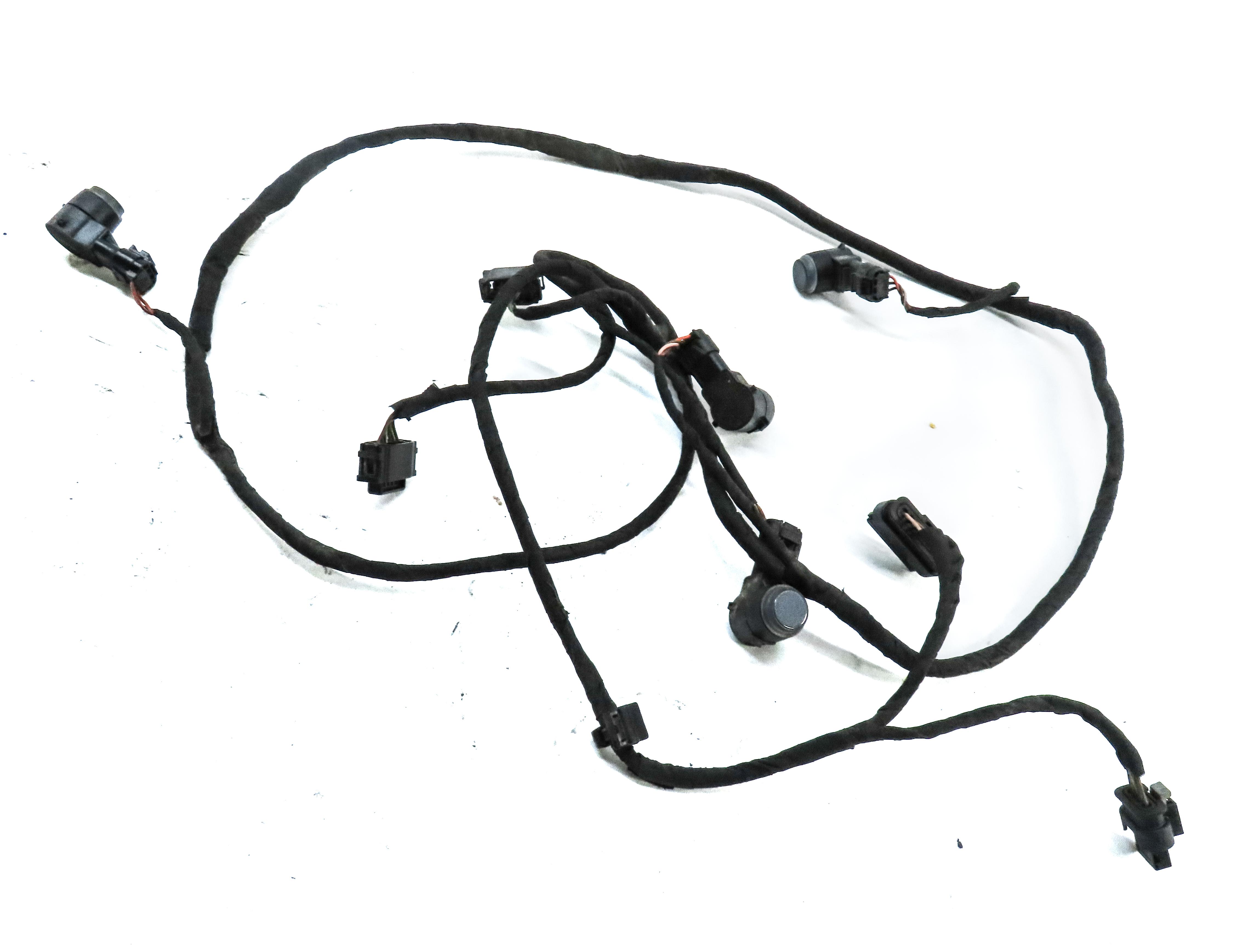 2013 MERCEDES ML350 W166 REAR PARK ASSIST PDC SENSOR SET4 (GREY) & WIRE HARNESS — exact item pictured