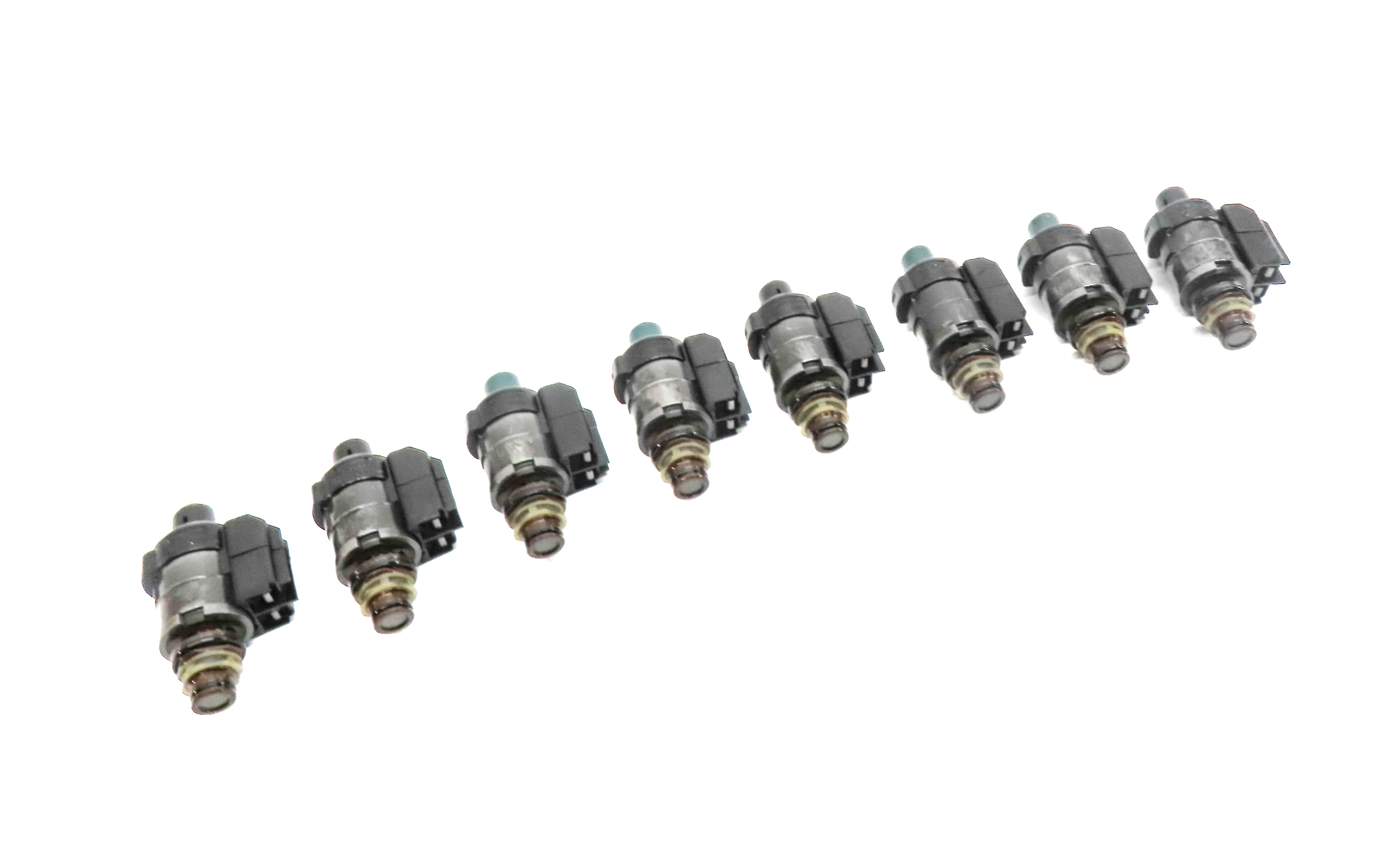 04-18 MERCEDES C CL E GL G ML S SLK 722.9 TRANSMISSION VALVE BODY SOLENOID SET-8 — exact item pictured