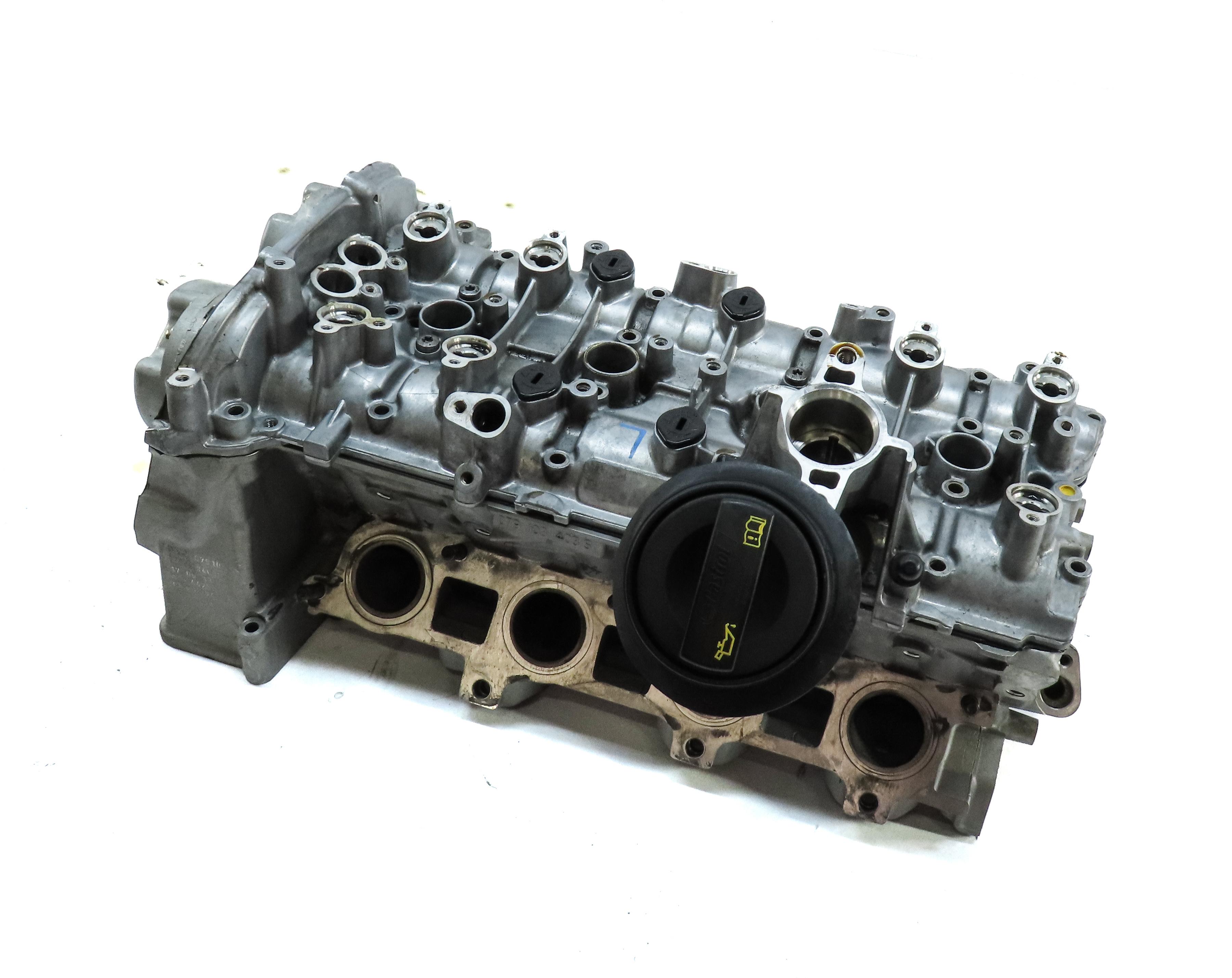 13-14 AUDI A8 S8 (D4 4H) 4.0L TURBO CEUA ENGINE LEFT CYLINDER HEAD & VALVE COVER — exact item pictured